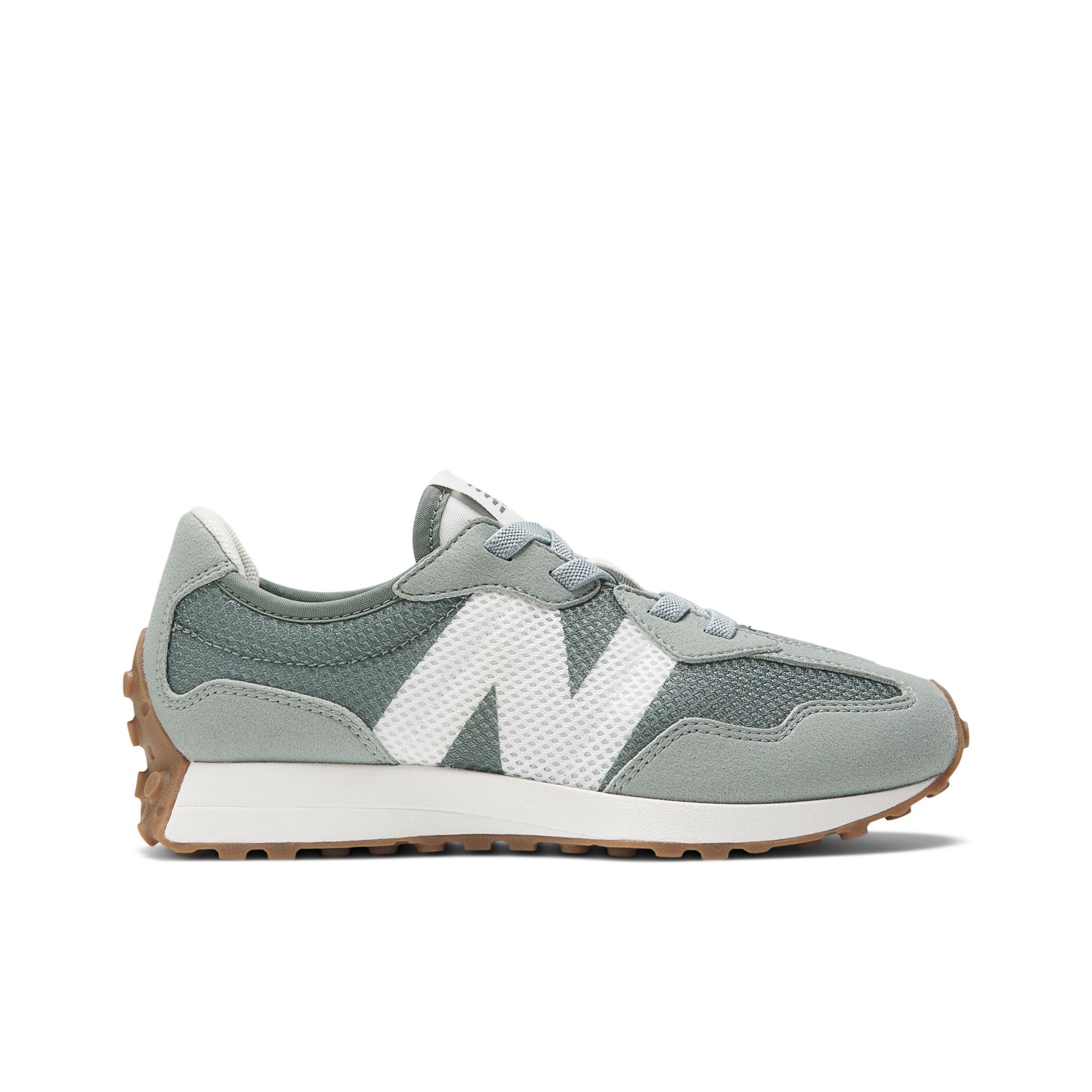 

New Balance Enfant 327 Bungee en Vert, Leather, Taille 32