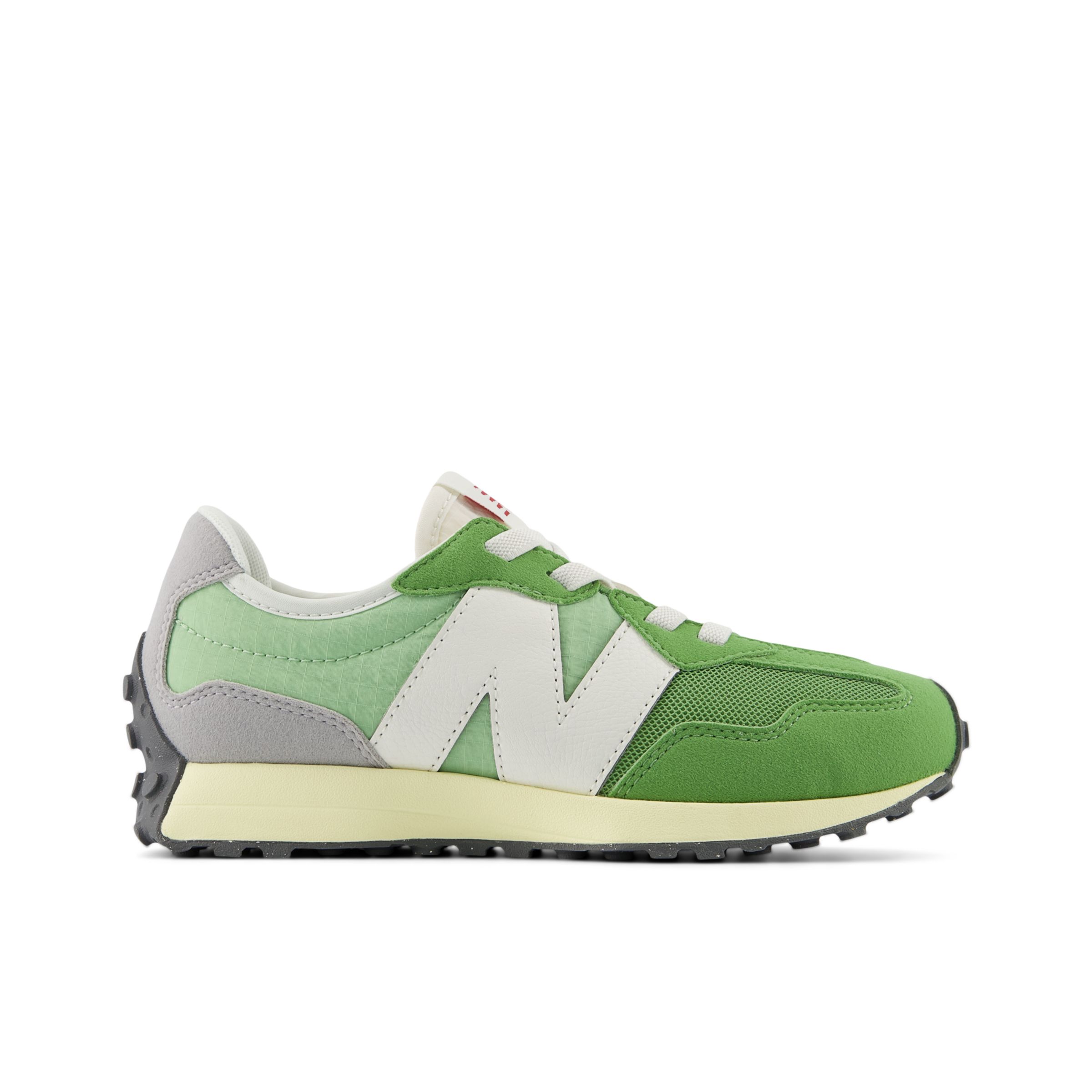 New Balance Kinder 327 in Grün/Grau