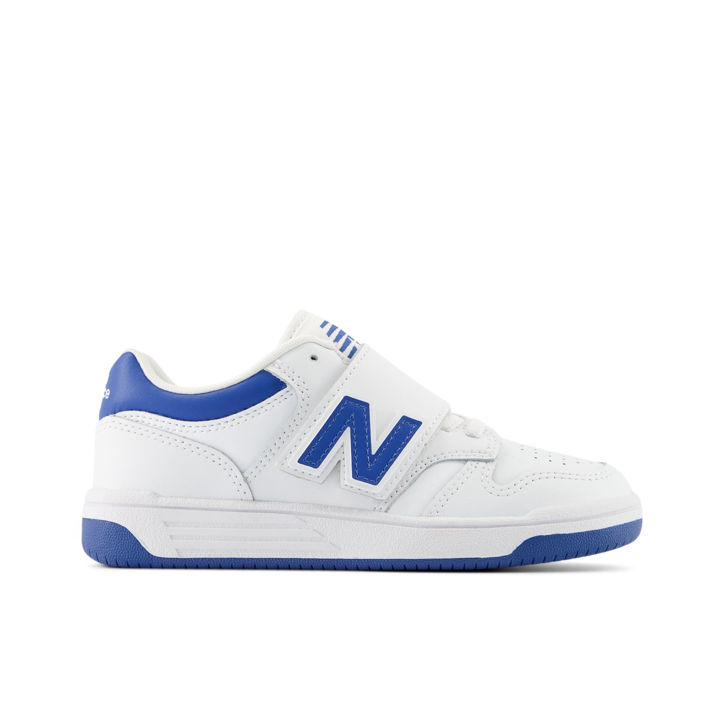 

New Balance Enfant 480 HOOK & LOOP en Blanc/Bleu, Synthetic, Taille 32.5
