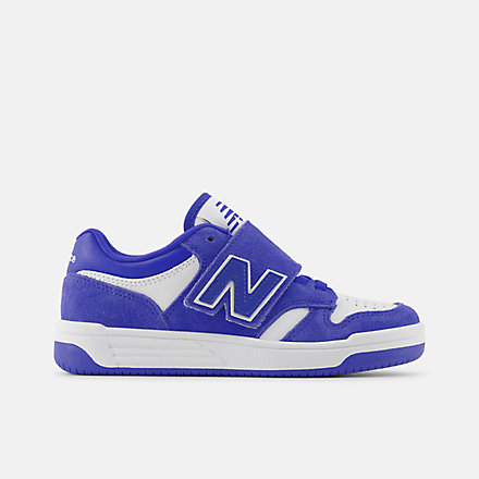 New Balance 480 Bungee Lace with Top Strap, PHB480WH image number null