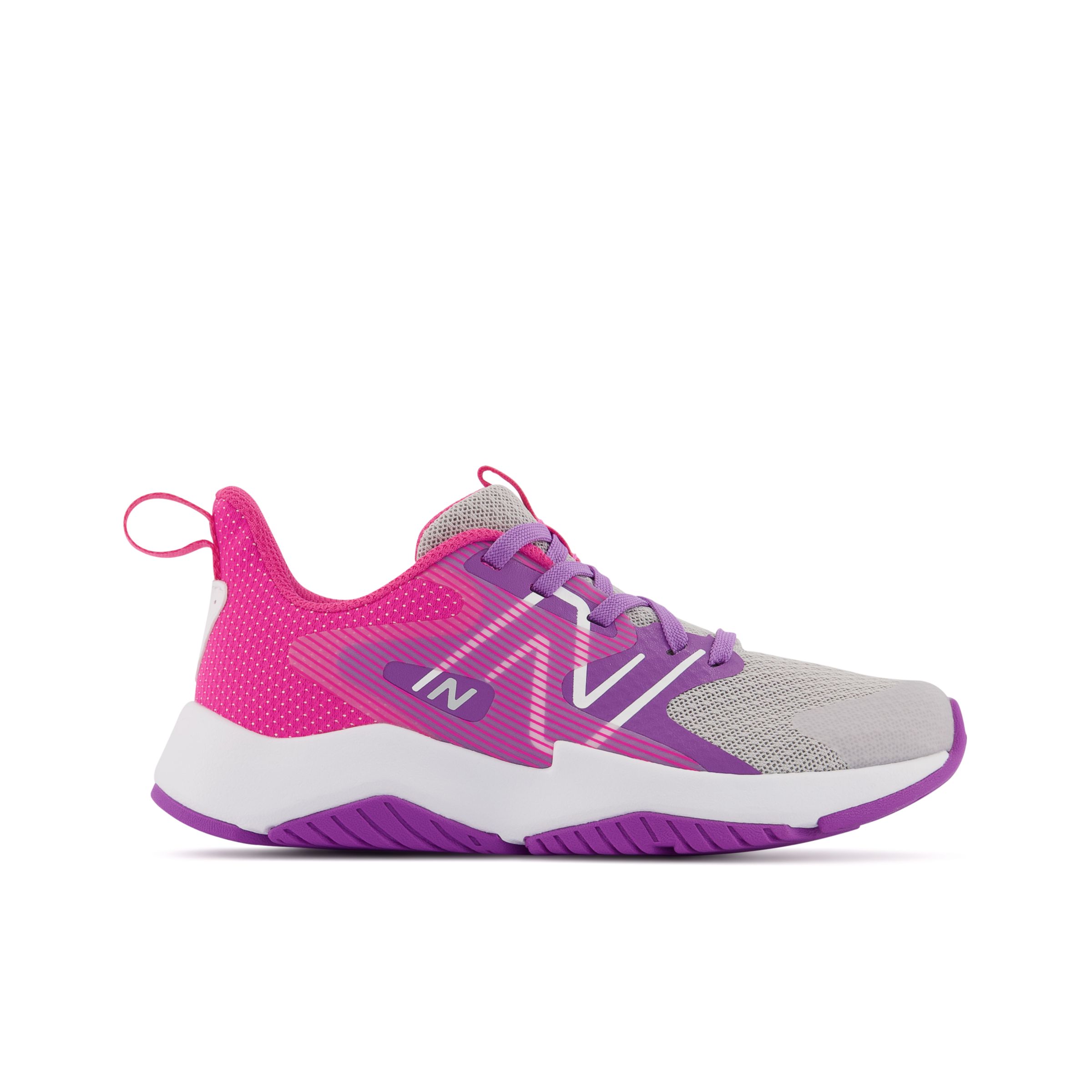 

New Balance Kids' Rave Run v2 Grey/Purple/Pink - Grey/Purple/Pink