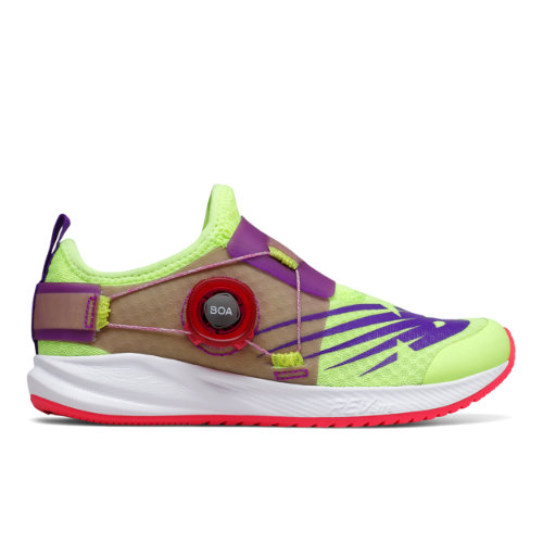 New Balance Kids' Fuelcore Reveal Boa In Yellow/purple/pink