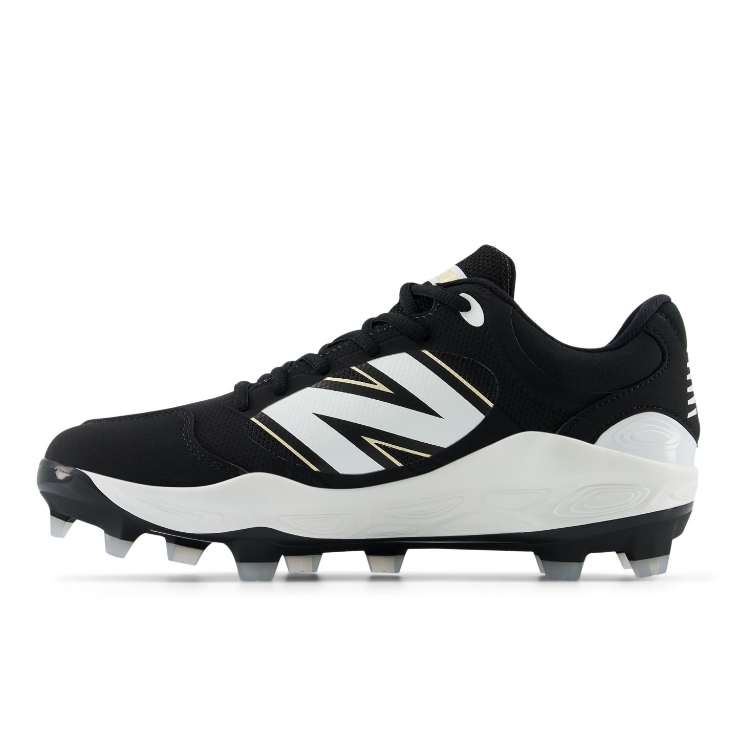 Мужские кроссовки New Balance Fresh Foam 3000v7 Molded, цвет: Чёрный / Белый — фото 7