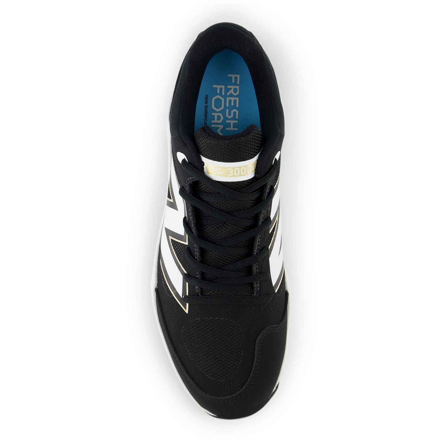 Мужские кроссовки New Balance Fresh Foam 3000v7 Molded, цвет: Чёрный / Белый — фото 6