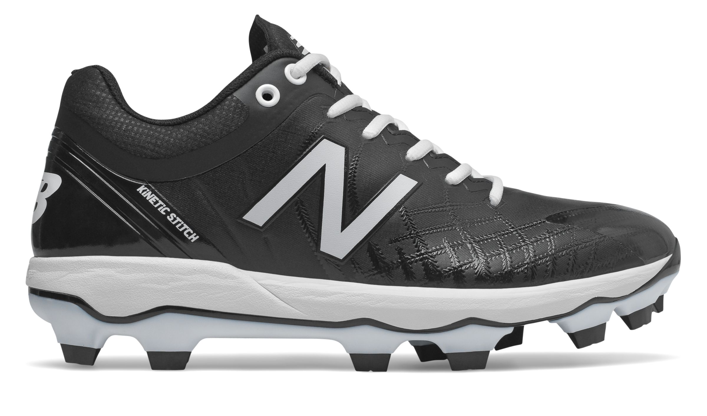 black and white new balance cleats