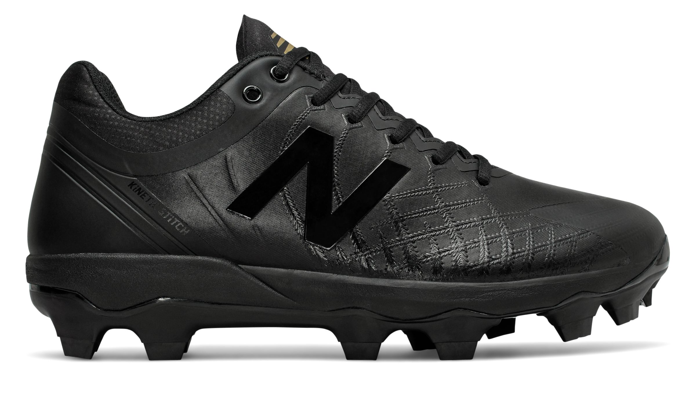 all black new balance cleats