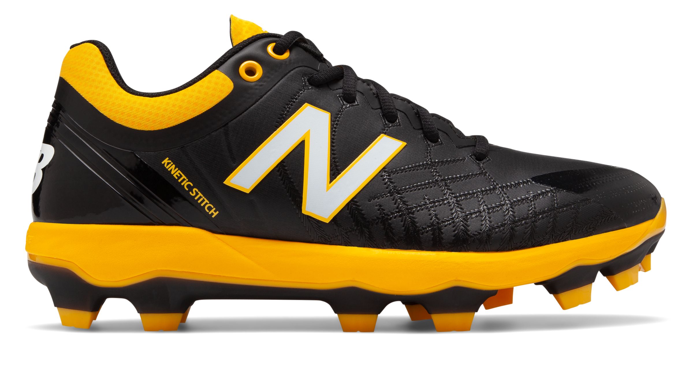 black and yellow new balance baseball cleats