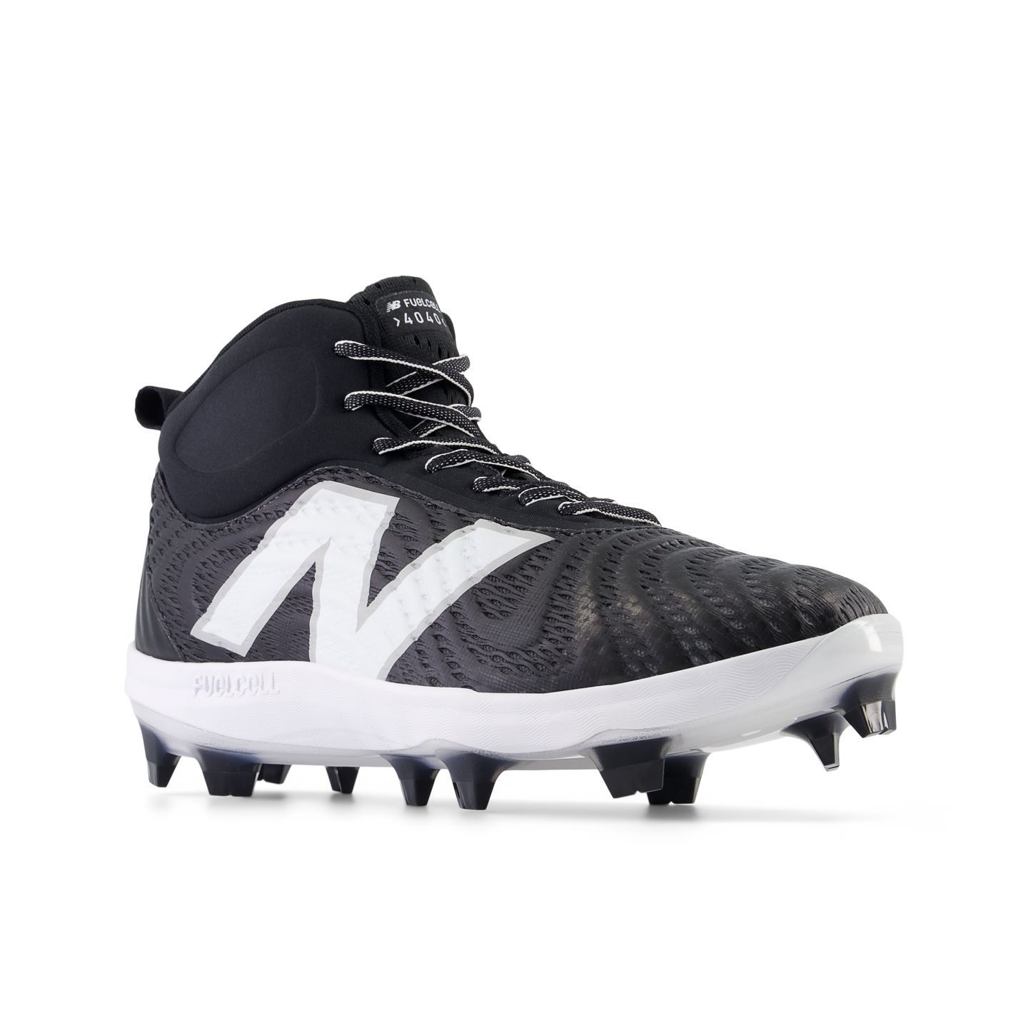 Мужские кроссовки New Balance FuelCell 4040v7 Mid-Molded, цвет: Чёрный / Белый — фото 2