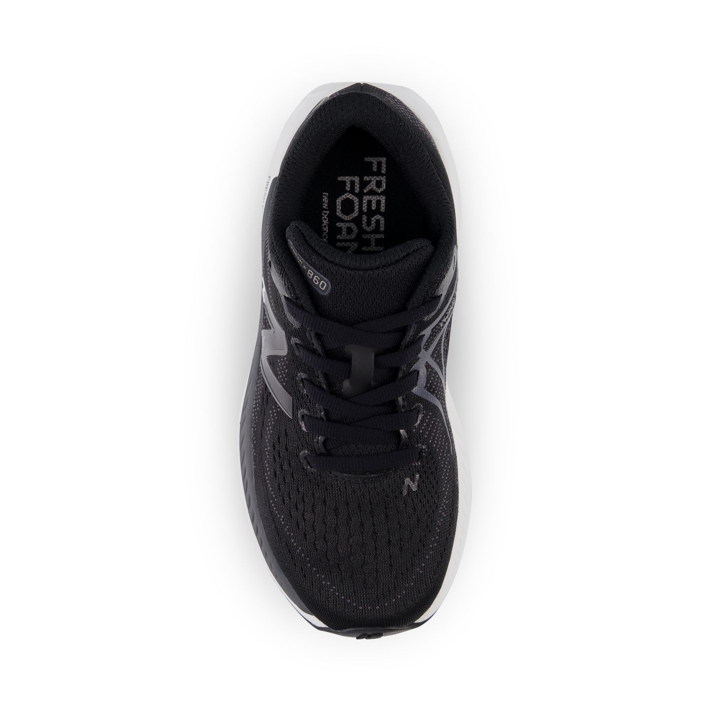 Детские кроссовки New Balance Fresh Foam X 860v13 Lace, цвет: Чёрный / Белый — фото 3