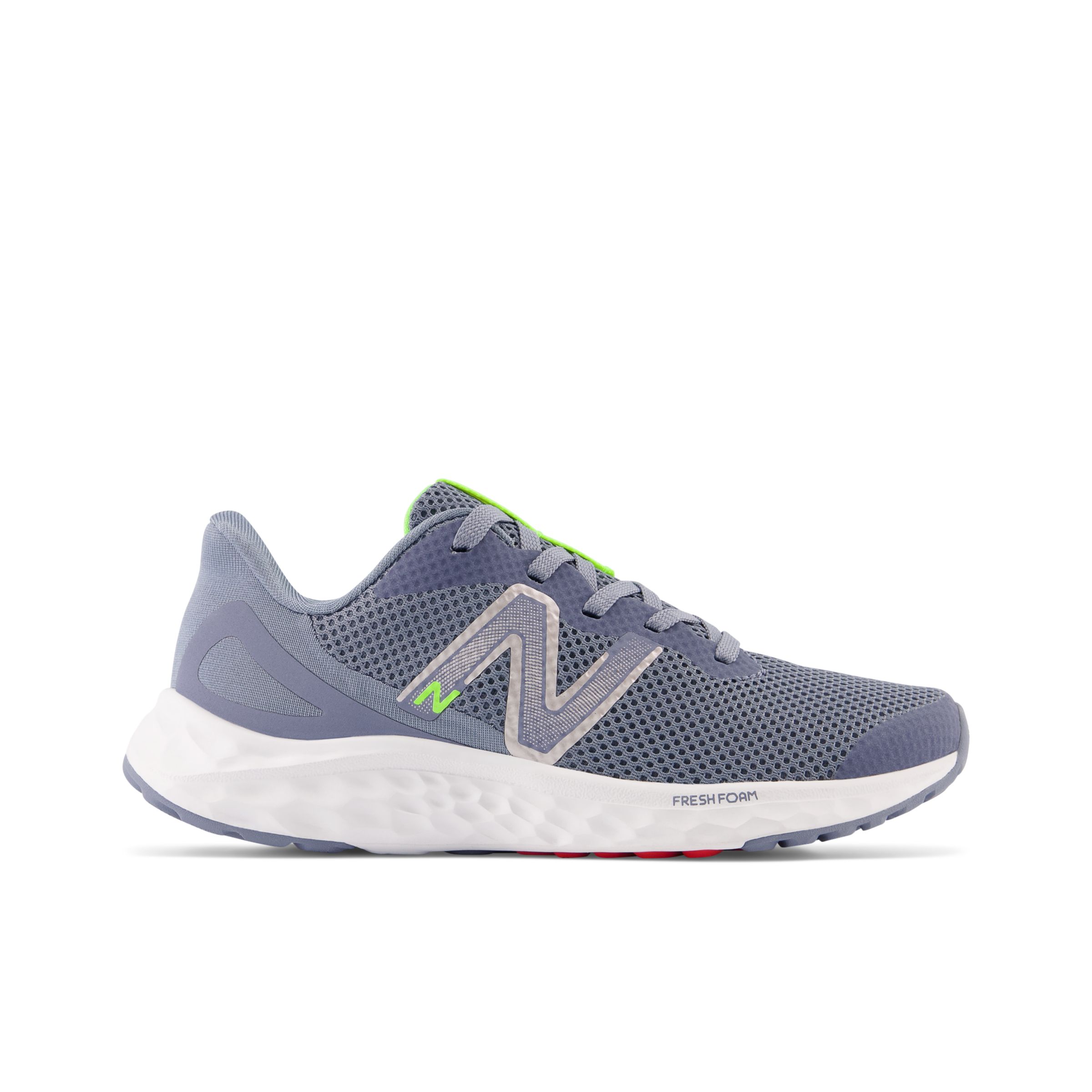 

New Balance Kids' Fresh Foam Arishi v4 Grey/Green/Red - Grey/Green/Red