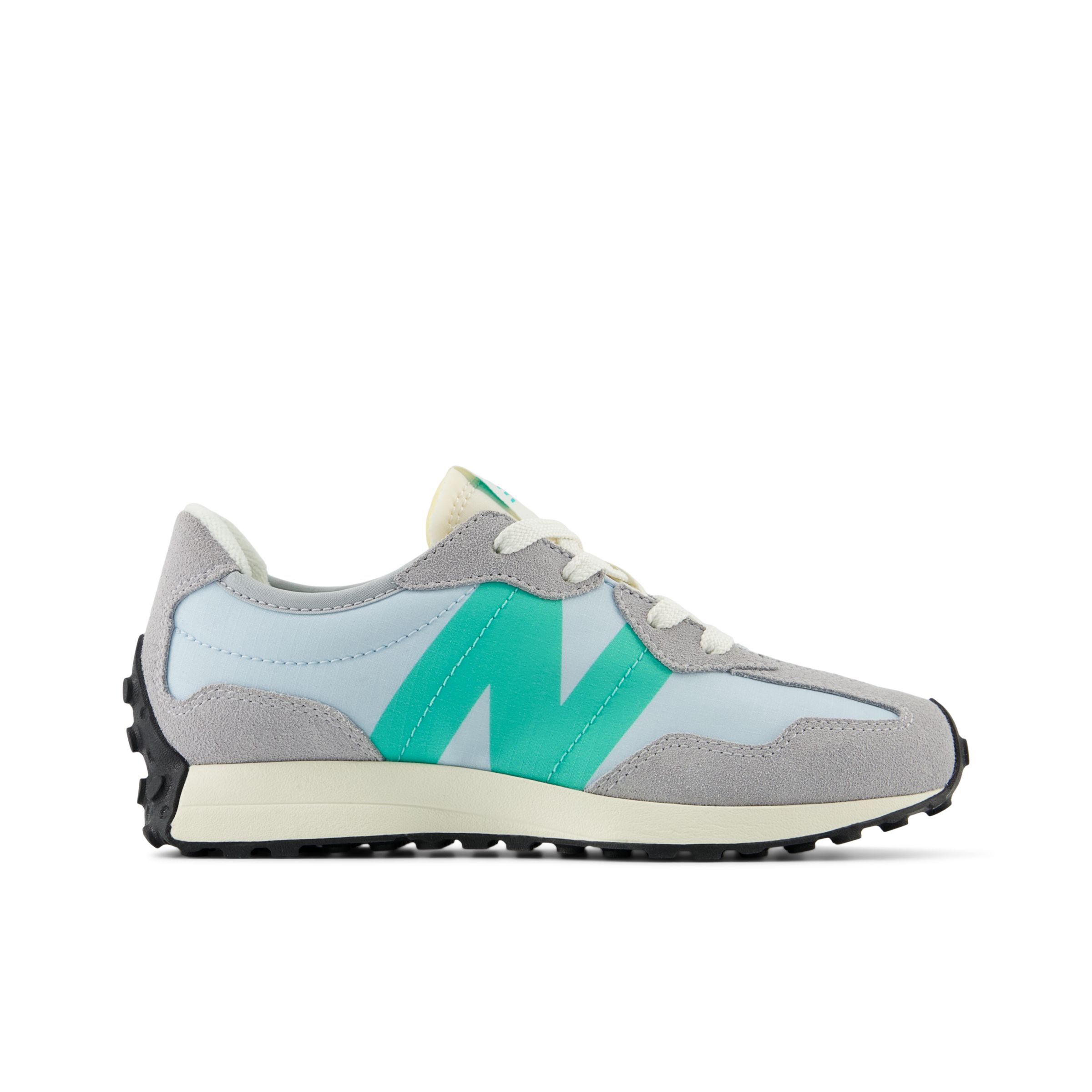 

New Balance Kids' 327 Grey/Green - Grey/Green