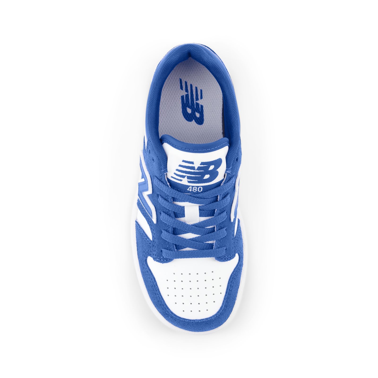 New Balance 480 Shoes - White/Marine Blue