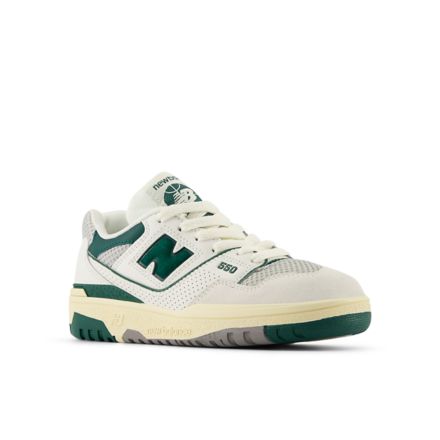 NEW BALANCE 550 'WHITE GREEN' SIZE 12 MEN 2024 GREAT USED CONDITION