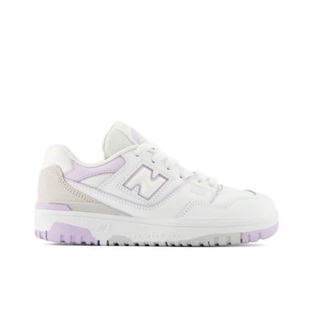 New balance deals white purple