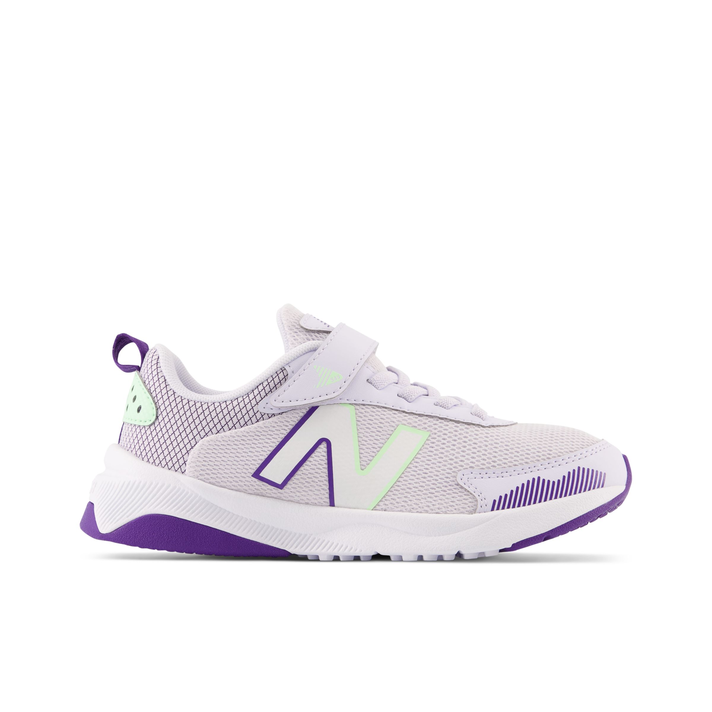 

New Balance Kids' Dynasoft 545 Bungee Lace with Top Strap Purple/Green - Purple/Green