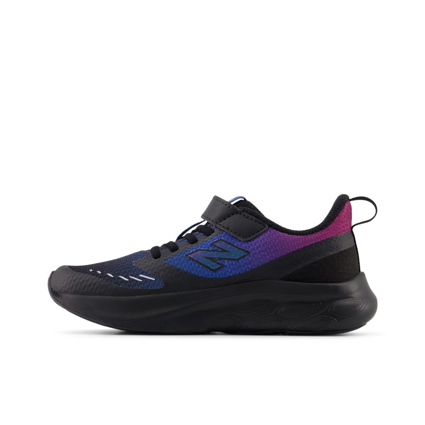 Детские кроссовки New Balance Fresh Foam 625 Bungee Lace, цвет: Чёрный / Синий — фото 2