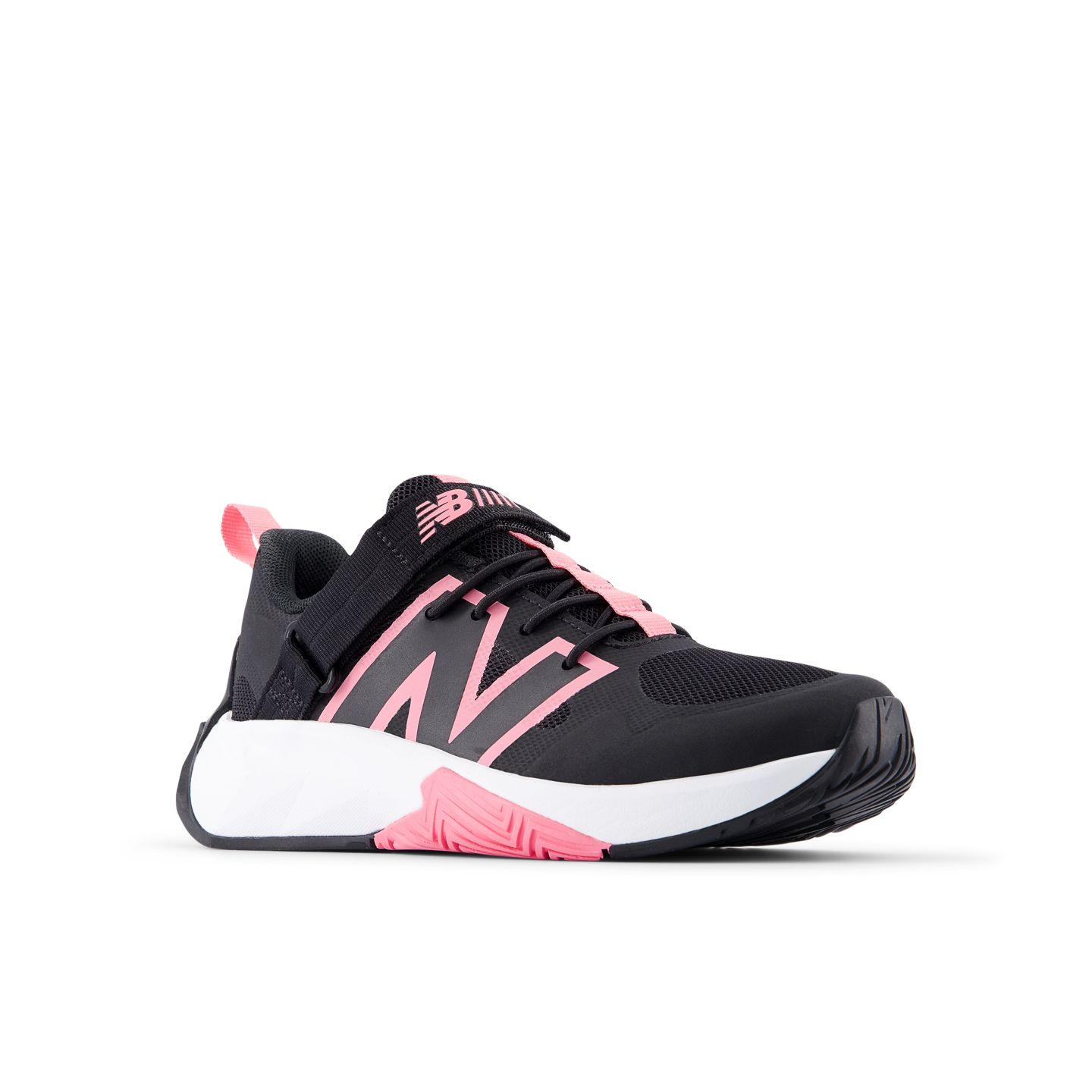Детский топ New Balance FuelCell Play Bungee, цвет: Чёрный / Розовый — фото 2