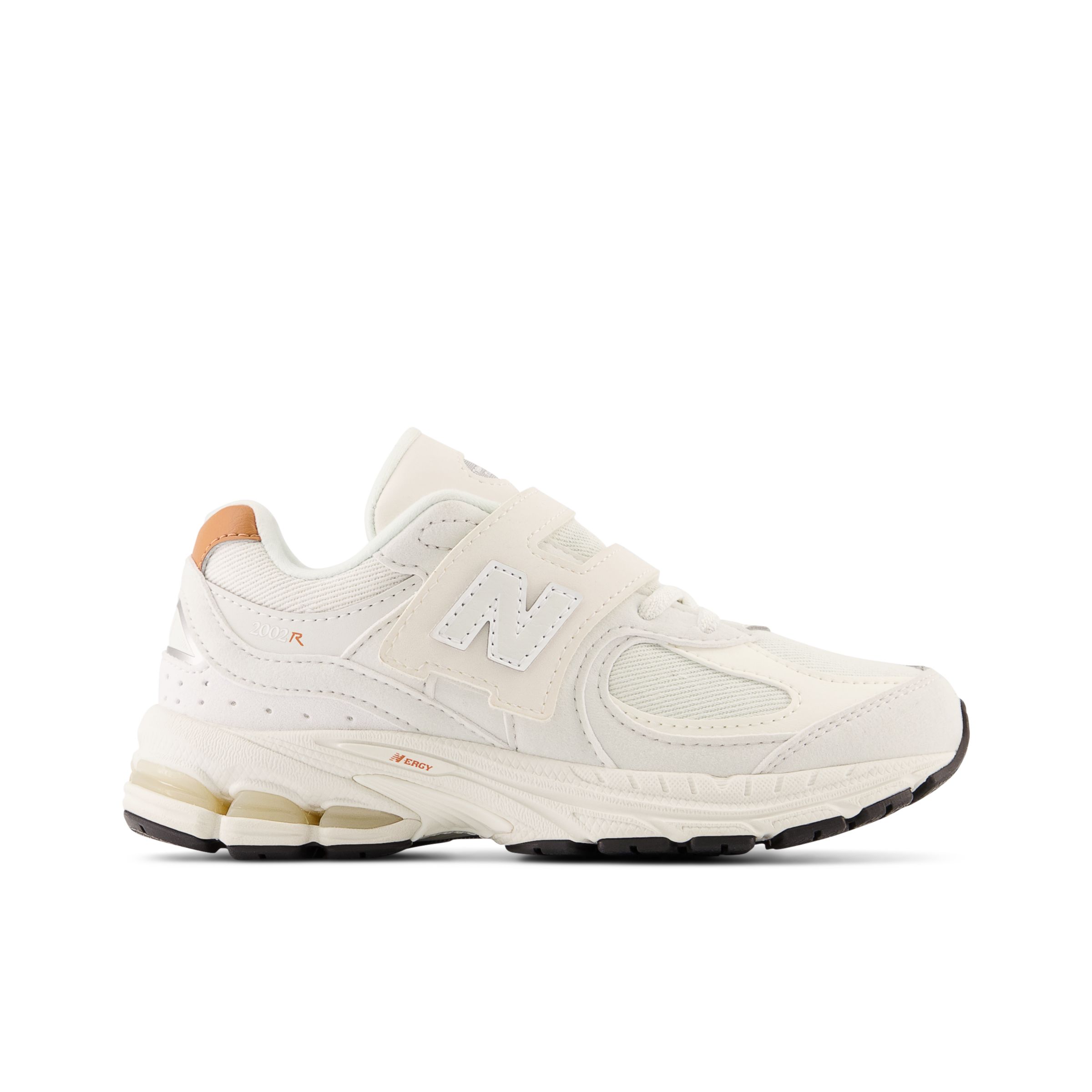 New Balance Enfant 2002 Hook & Loop en Grey/Gris/White/blanc, Synthetic, Taille 32.5