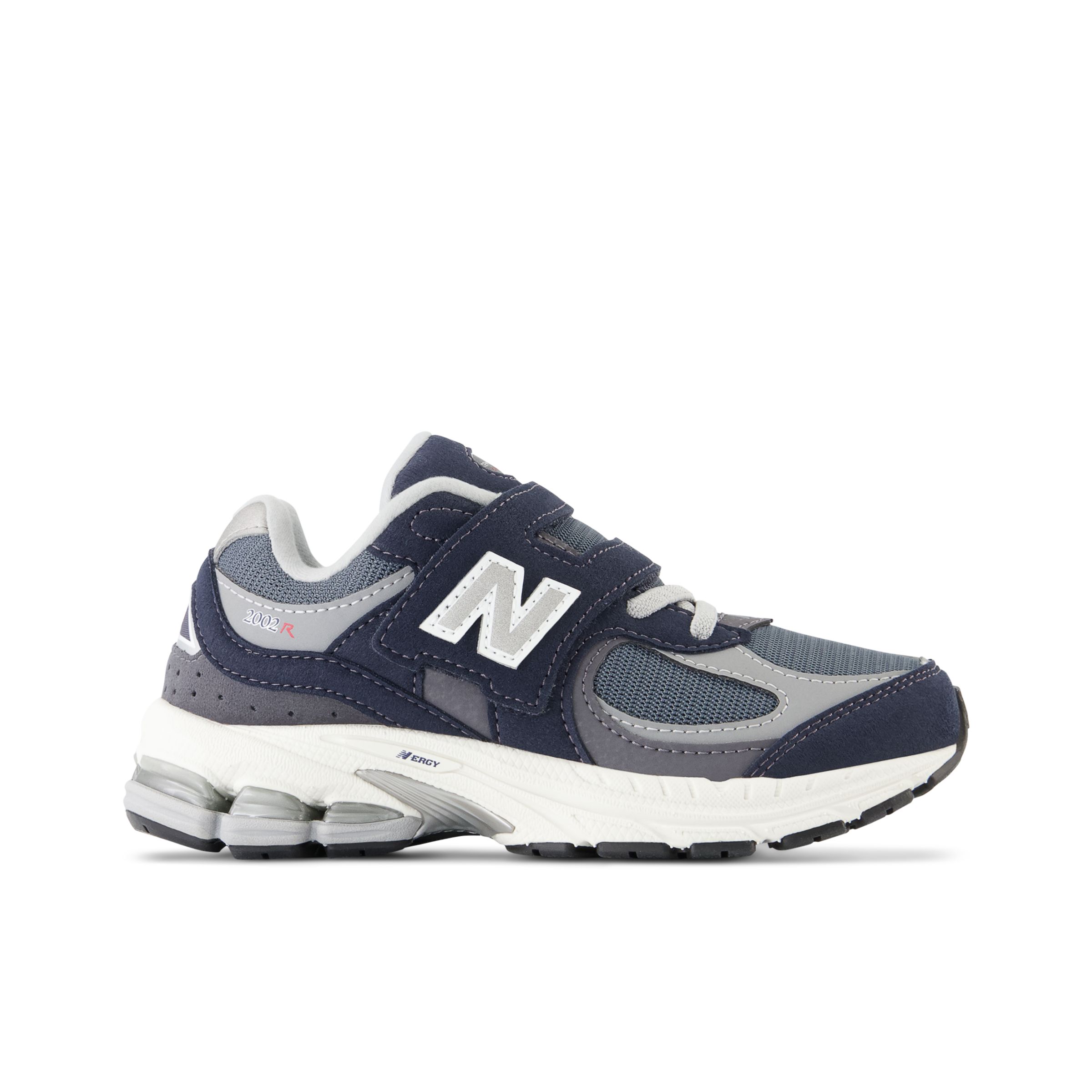 

New Balance Enfant 2002 Hook & Loop en Bleu/Gris, Leather, Taille 32