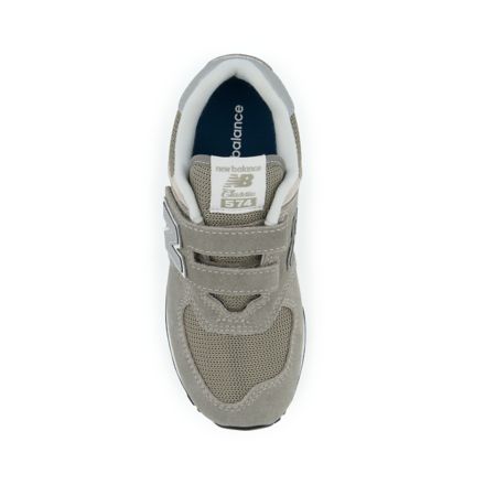 New Balance Kids 574 Core Hook Loop Grey White 3