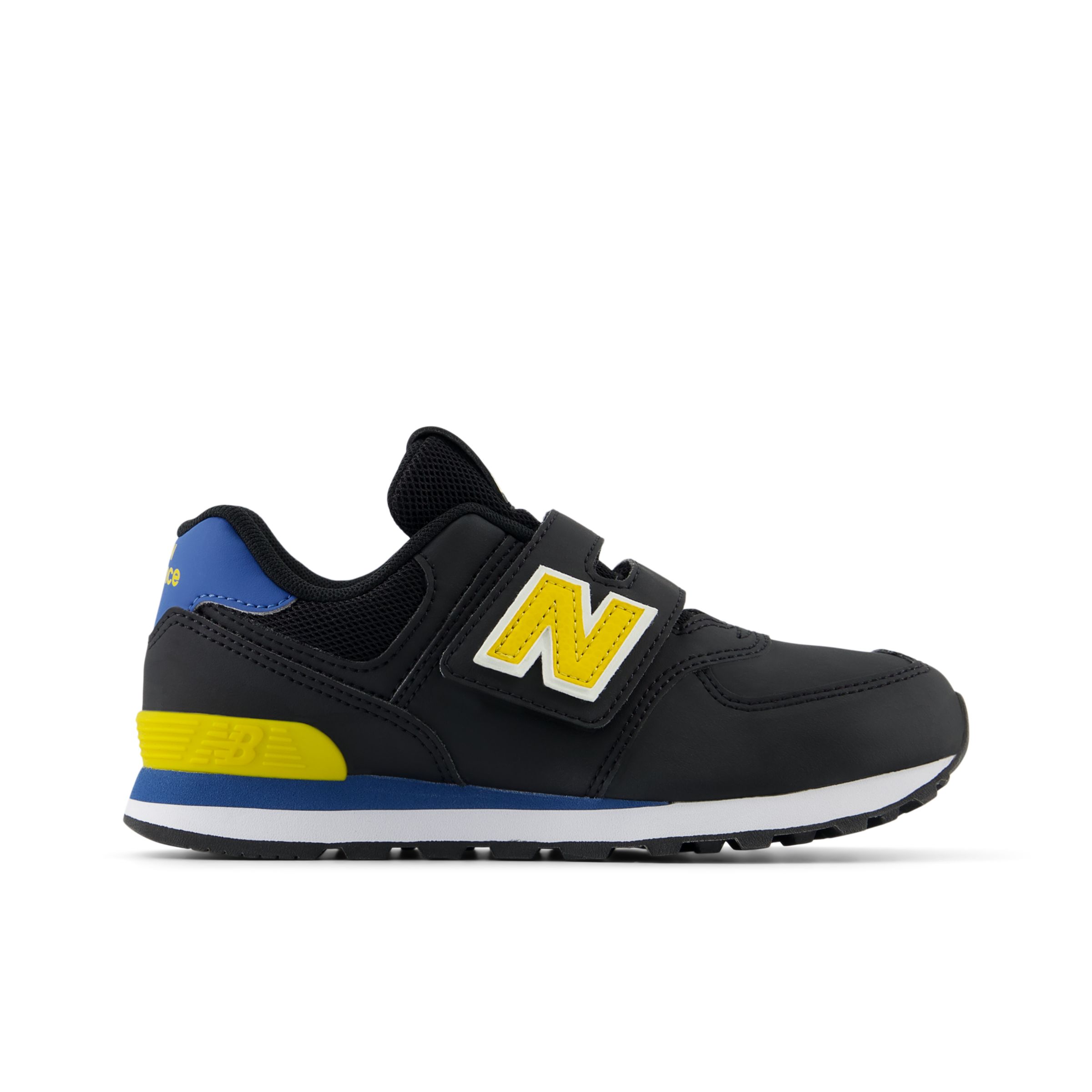 New Balance Enfant 574 HOOK & LOOP en Noir/Orange