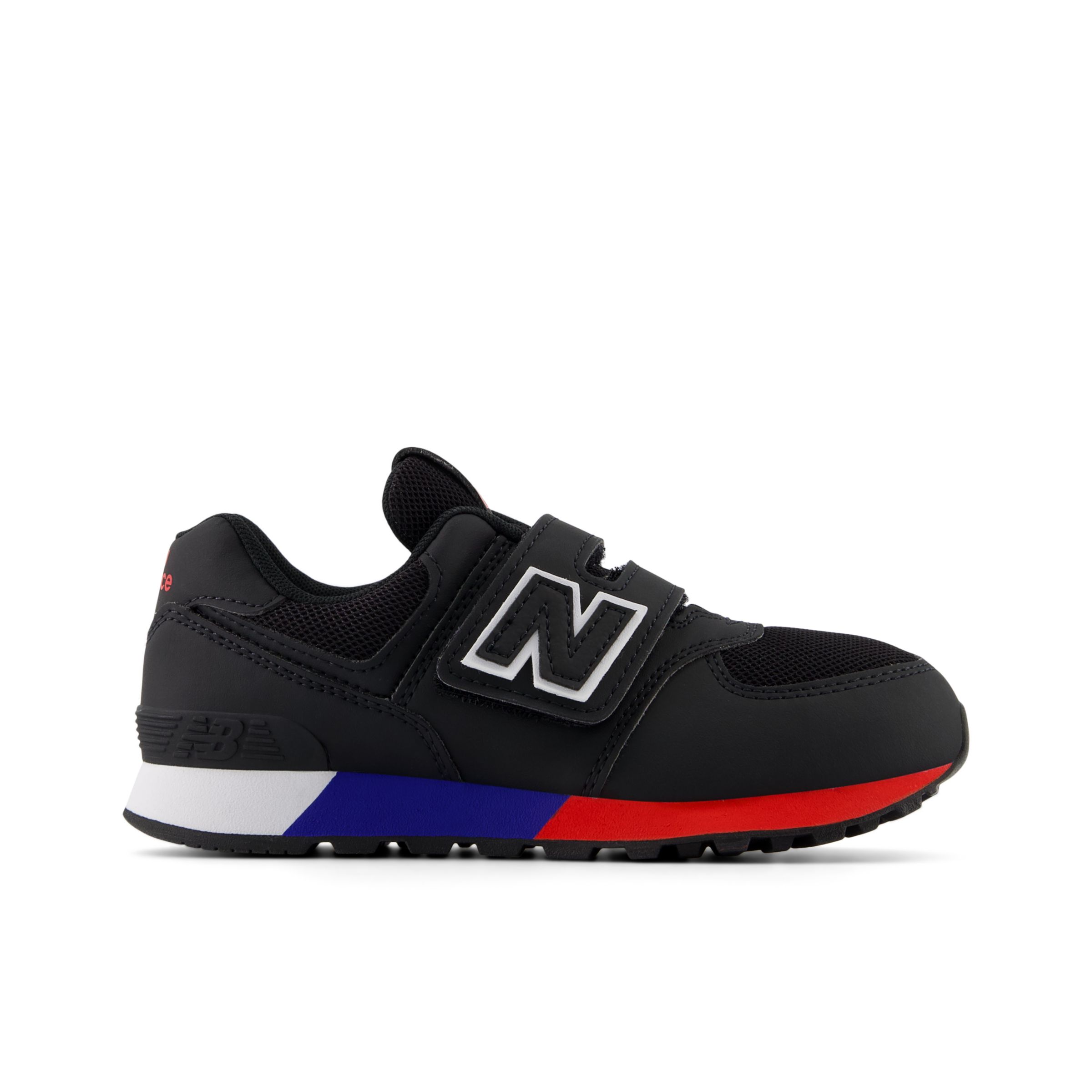 

New Balance Enfant 574 HOOK & LOOP en Noir/Blanc, Synthetic, Taille 28