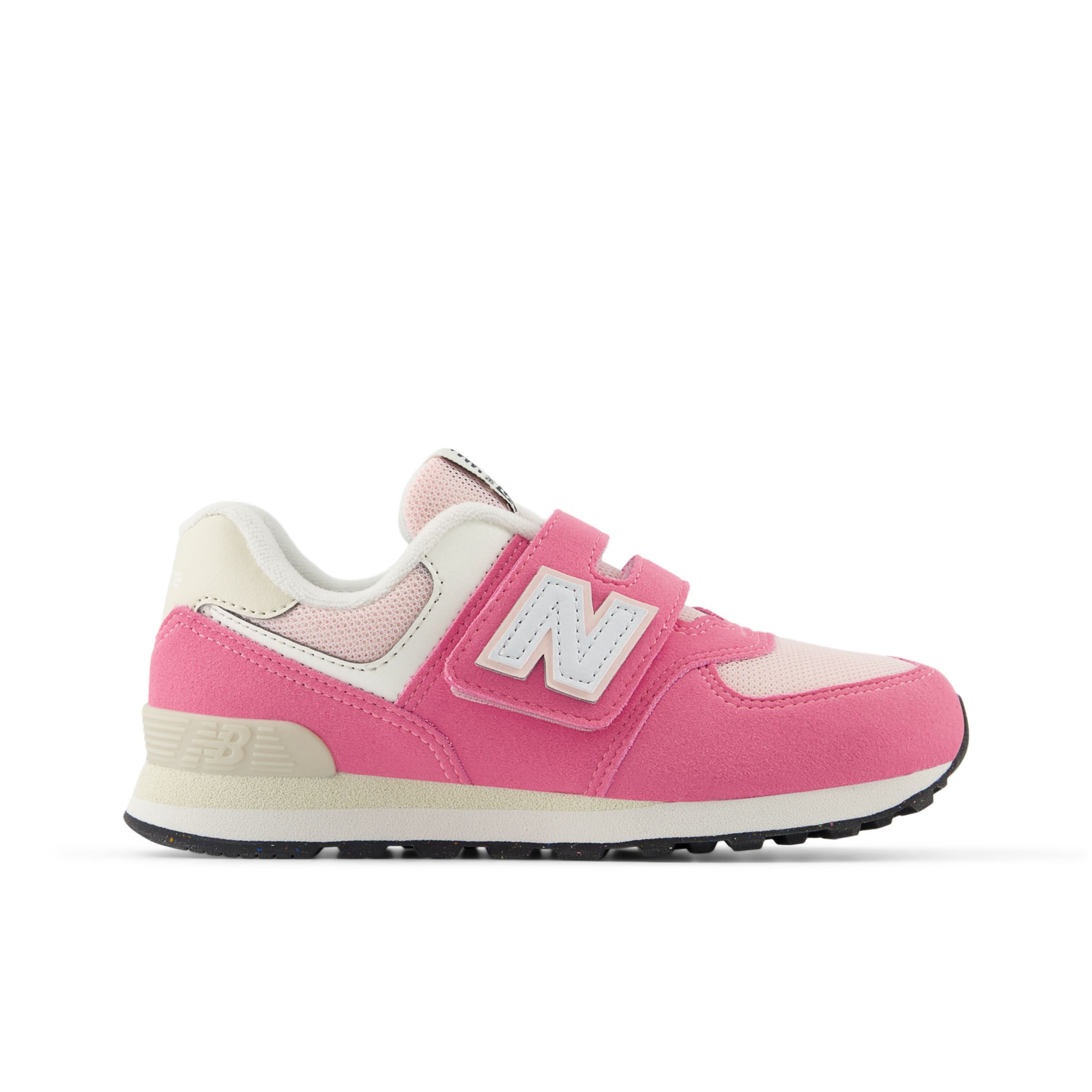 New Balance Enfant 574 HOOK & LOOP en Rose/Beige