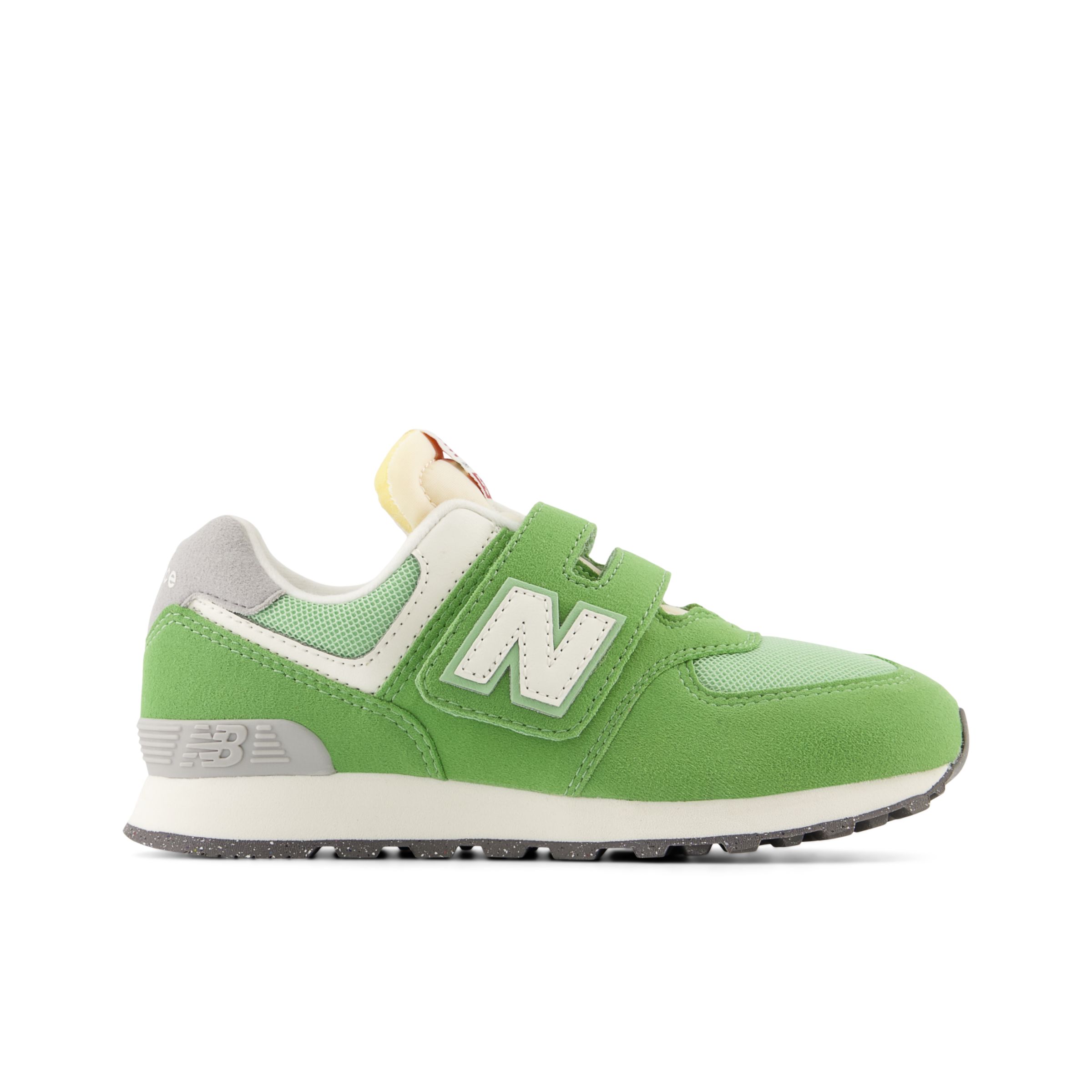 

New Balance Enfant 574 HOOK & LOOP en Vert/Blanc, Synthetic, Taille 30.5