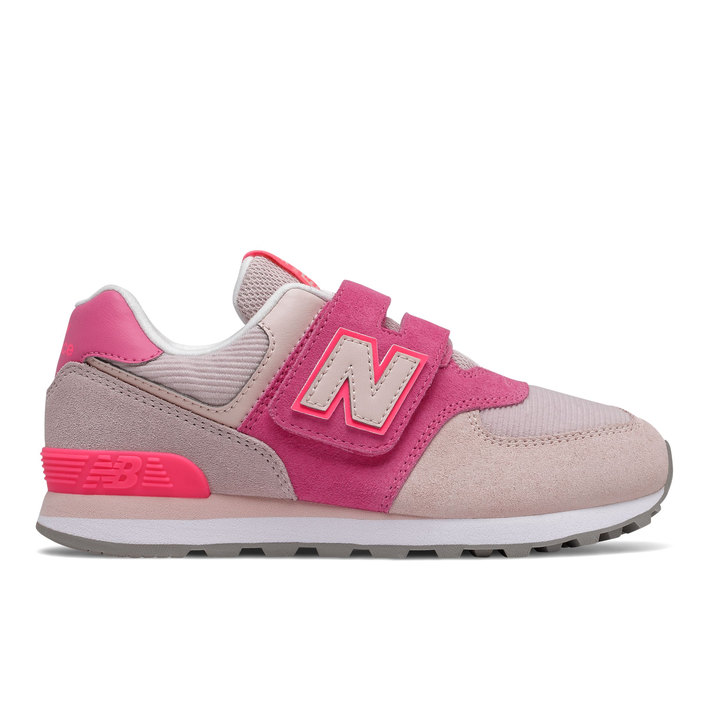 Kids 574 Sneakers | Oyster Pink With Sporty Pink - New Balance