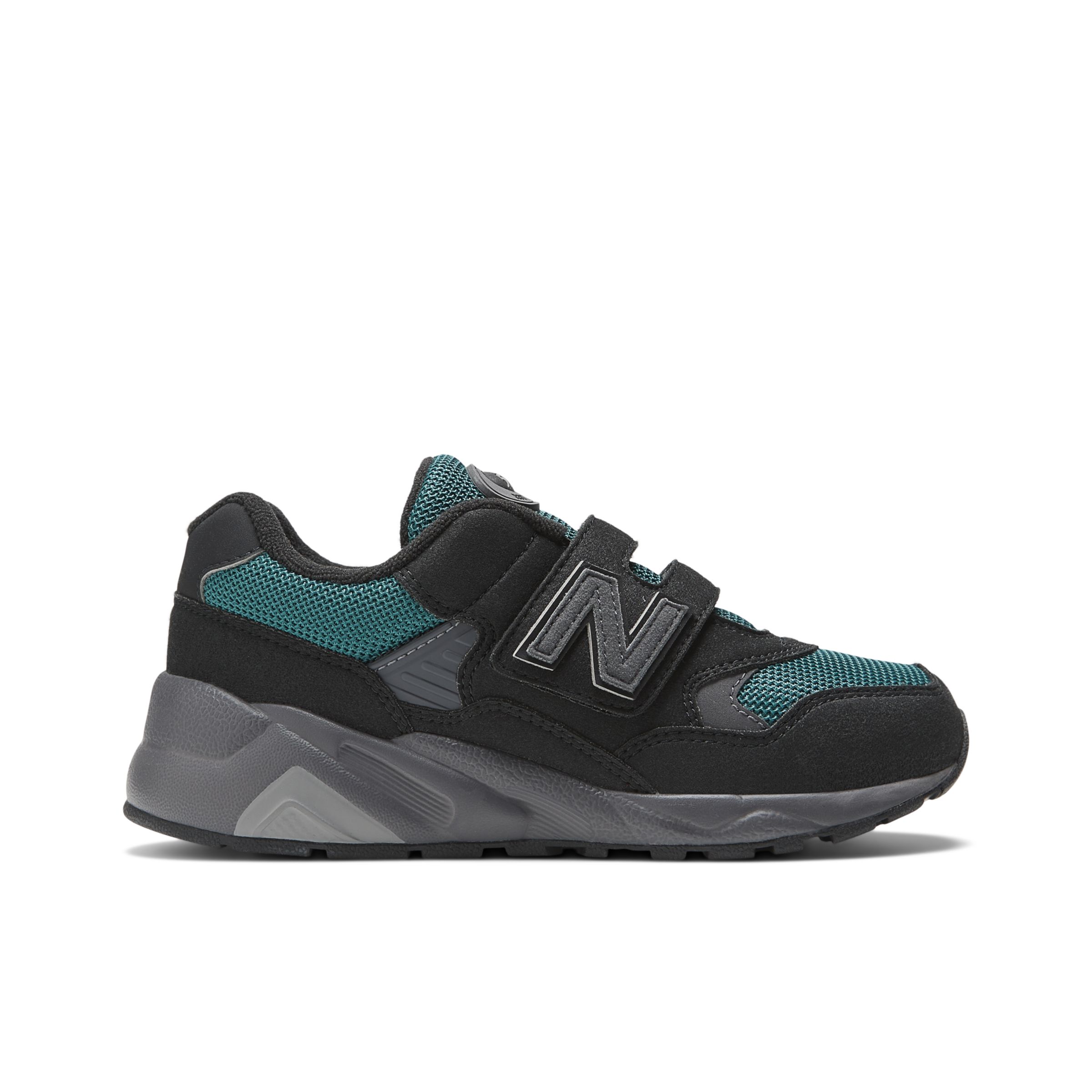 

New Balance Enfant 580 Hook & Loop en Noir/Vert, Synthetic, Taille 29