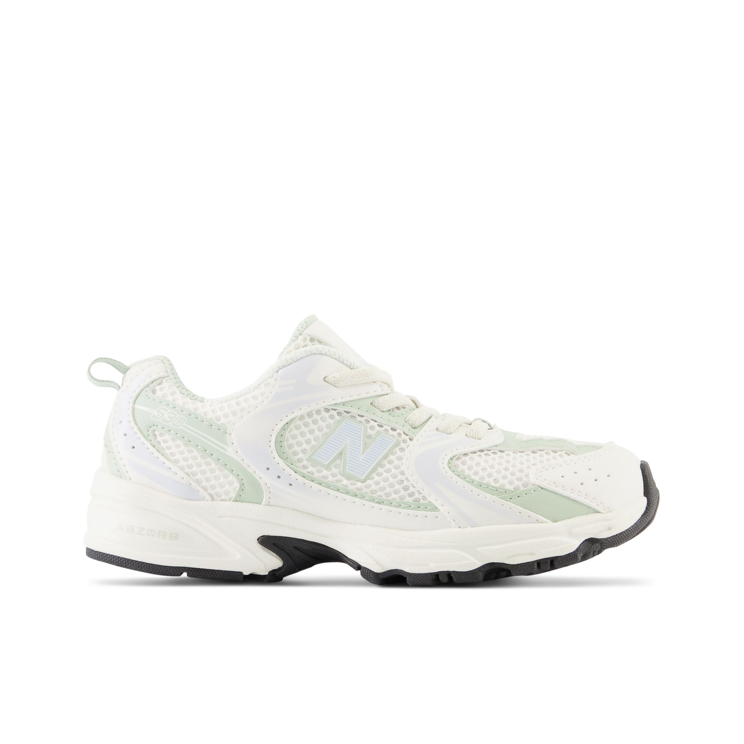 

New Balance Enfant 530 Bungee en Blanc/Vert, Synthetic, Taille 31