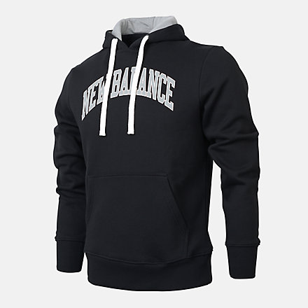 New Balance Men's Pullover Hoodie, RMT113187BK image number null