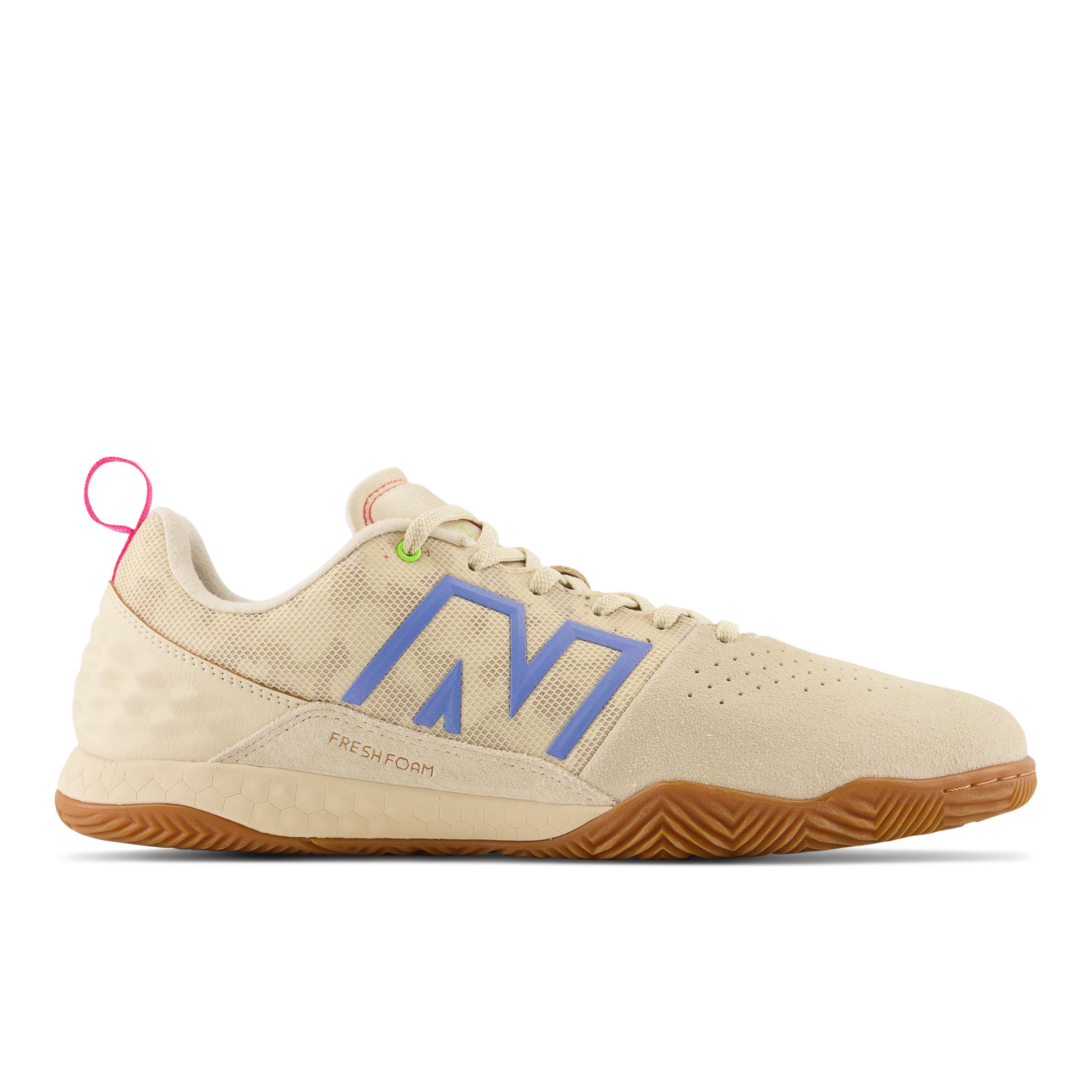 

New Balance Unisexe Fresh Foam Audazo v6 Pro Suede IN en Beige/Bleu, Leather, Taille 40 Large