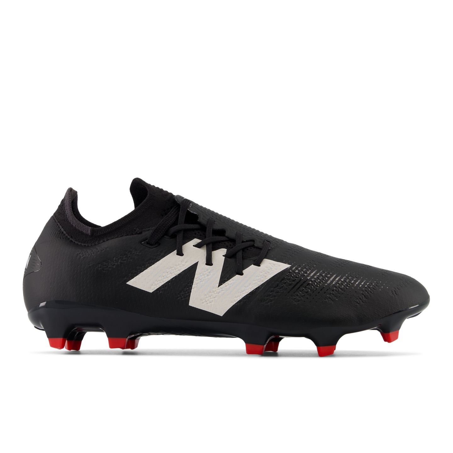 Мужские бутсы New Balance Furon Pro FG V7+, цвет: Чёрный / Белый — фото 1