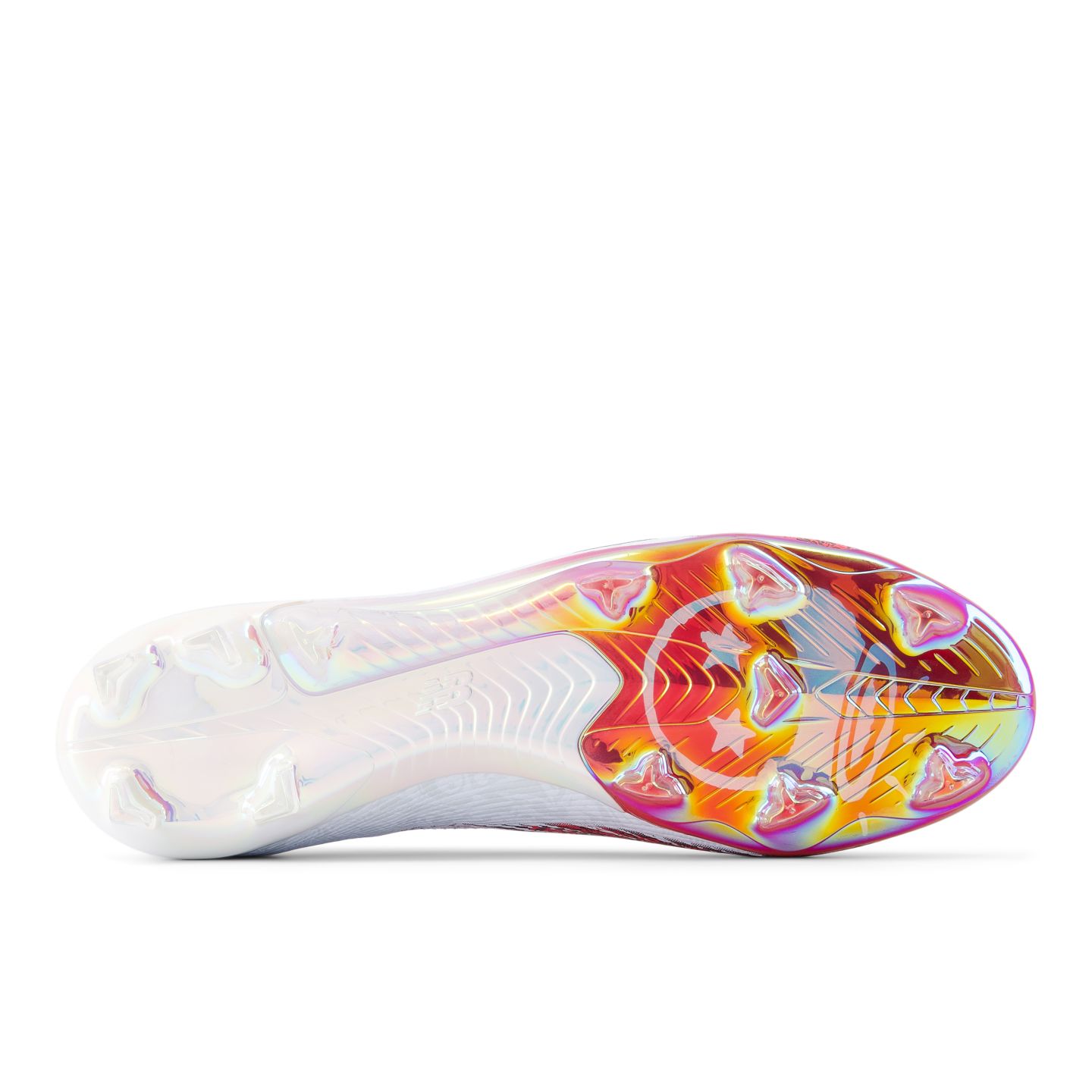 Мужские бутсы New Balance Bukayo Saka x Furon Elite FG V8, цвет: Белый / Бордовый — фото 3