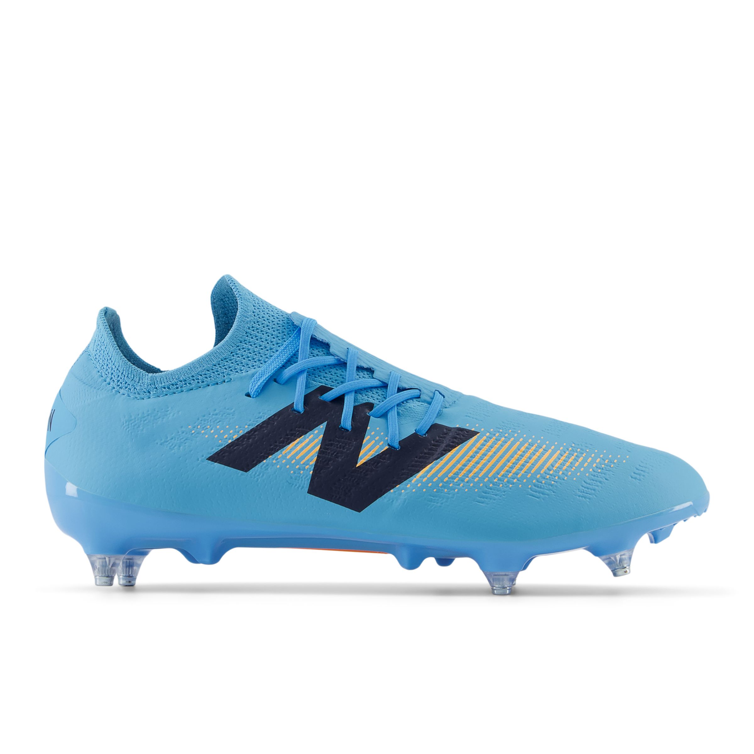 

New Balance Unisexe FURON DESTROY SG V7+ en Bleu/Orange, Synthetic, Taille 45 Large