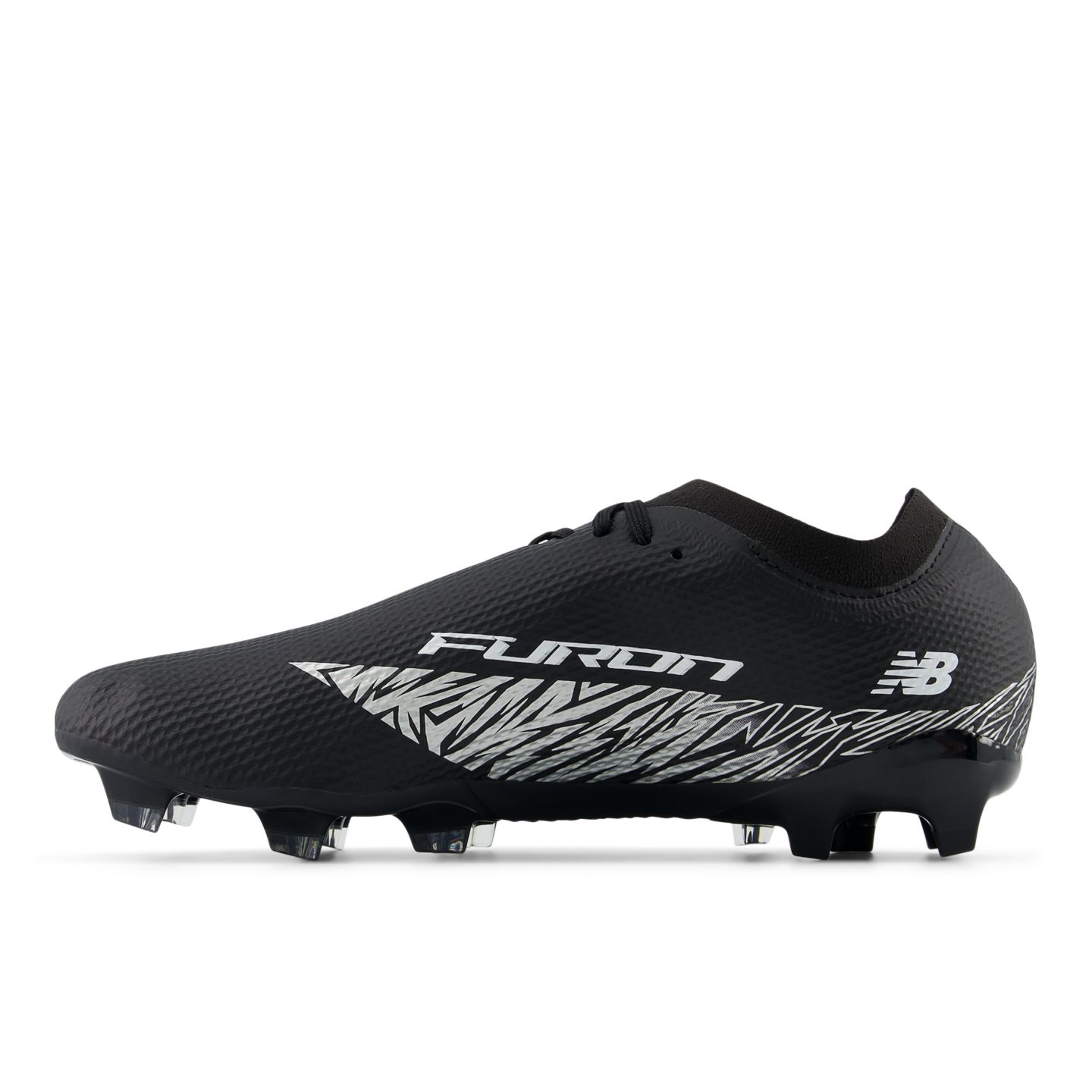 Мужские бутсы New Balance Furon Team FG V8, цвет: Чёрный / Серебристый — фото 3