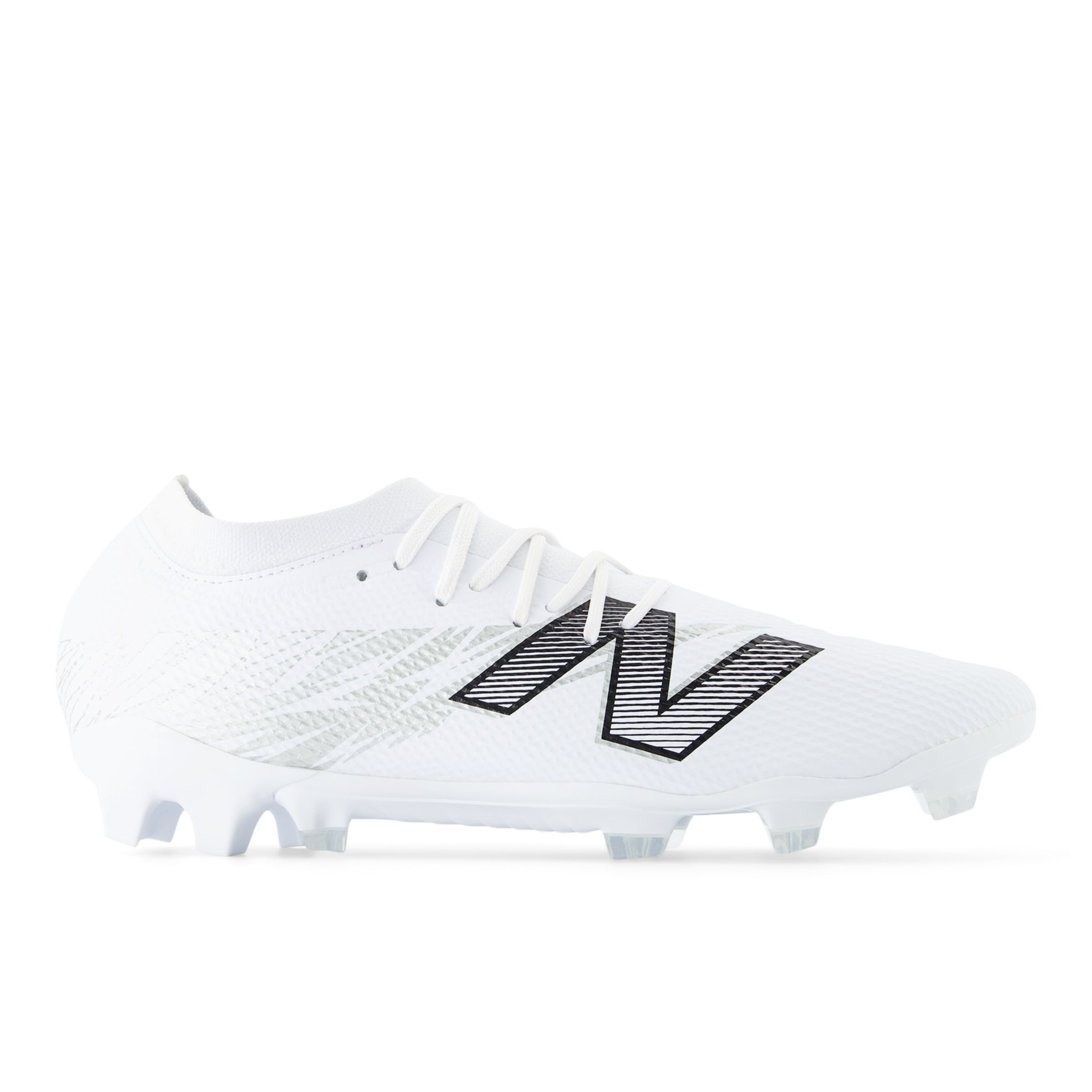 New Balance Unisexe FURON TEAM FG V8 en Blanc/Gris/Noir, Synthétique, Taille 41.5 Large