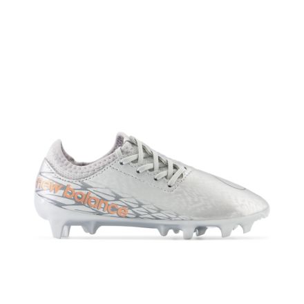 New balance football hot sale boots kids Silver