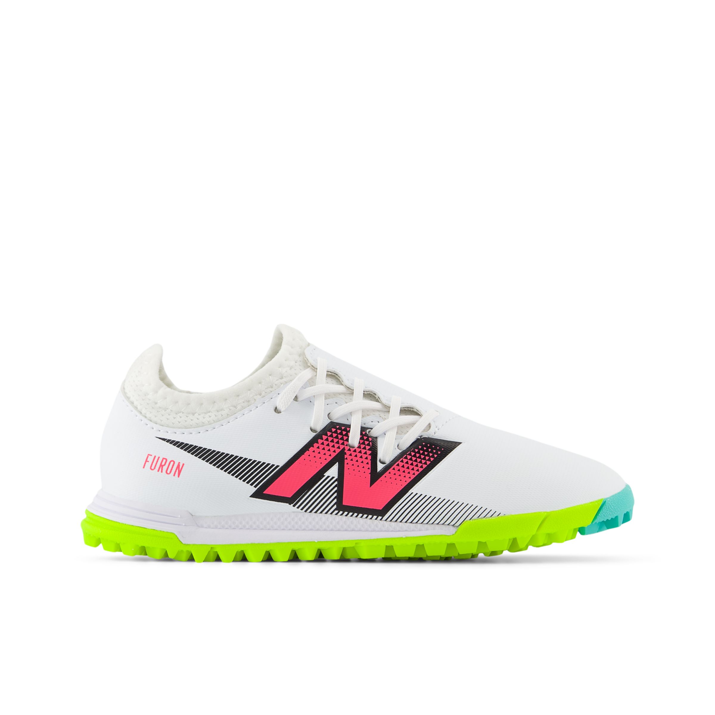 

New Balance Kids' FURON DISPATCH JNR TF V7+ White/Yellow/Black/Pink - White/Yellow/Black/Pink