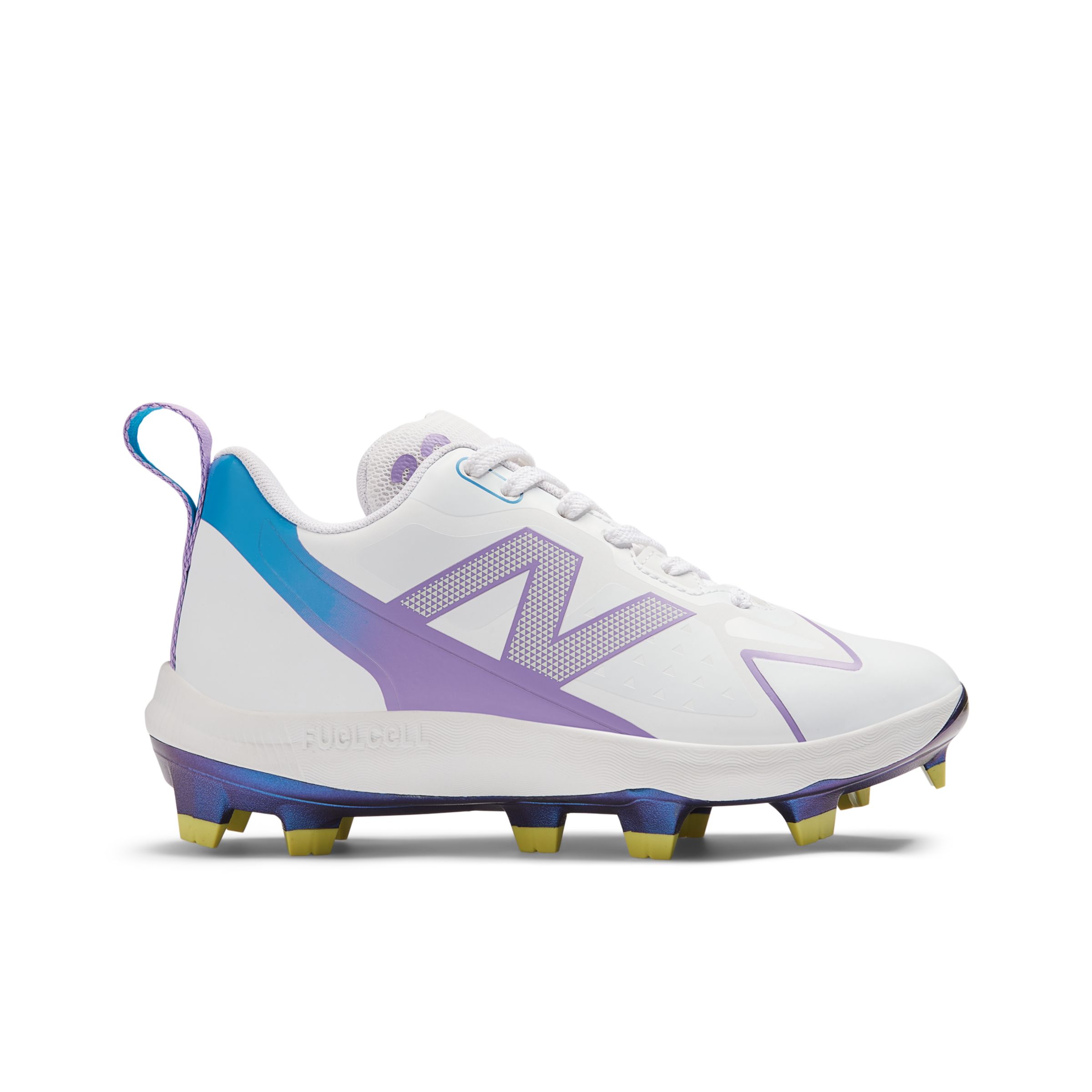 purple new balance cleats