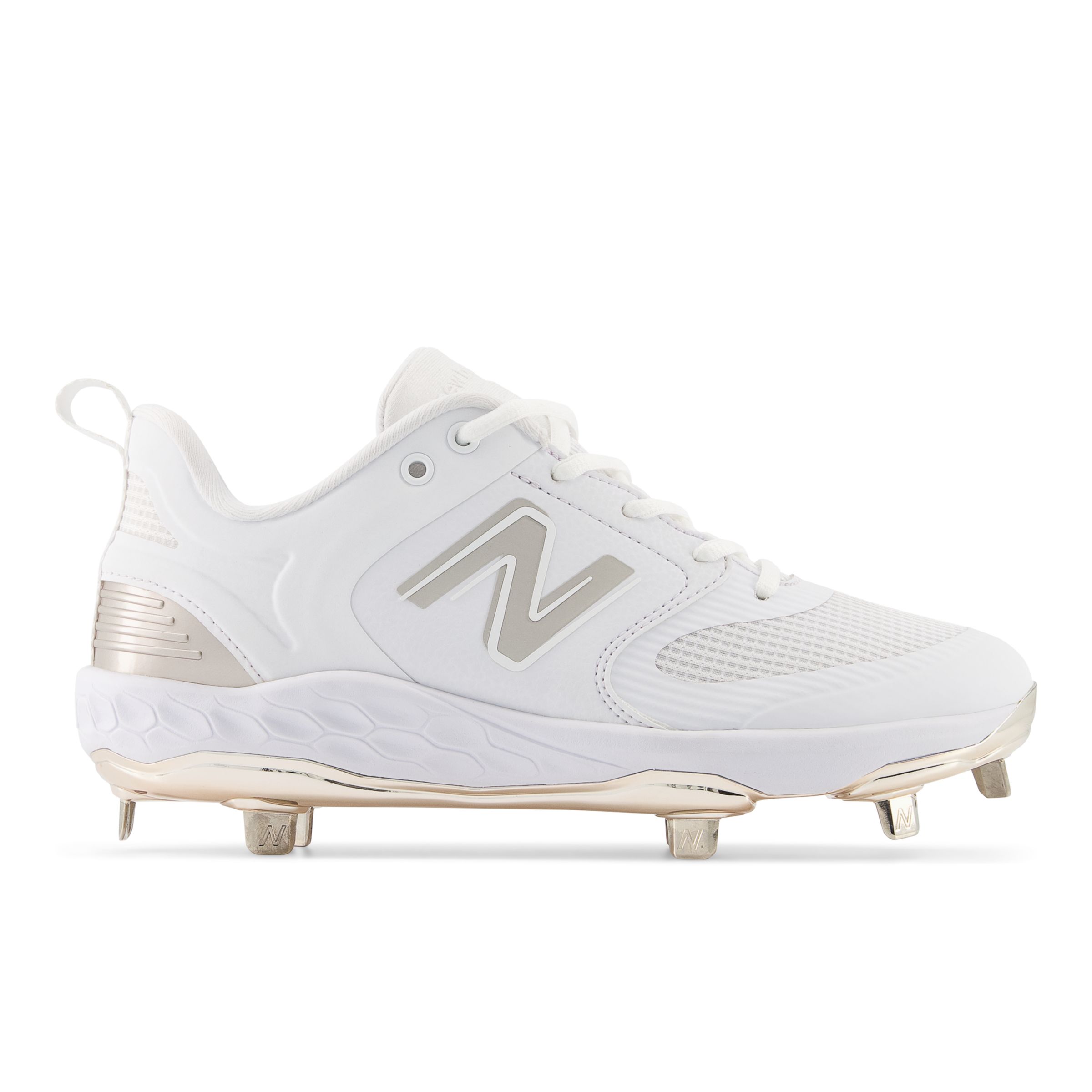 

New Balance Women's Fresh Foam X Velo v3 Champagne Metallic White/Brown - White/Brown