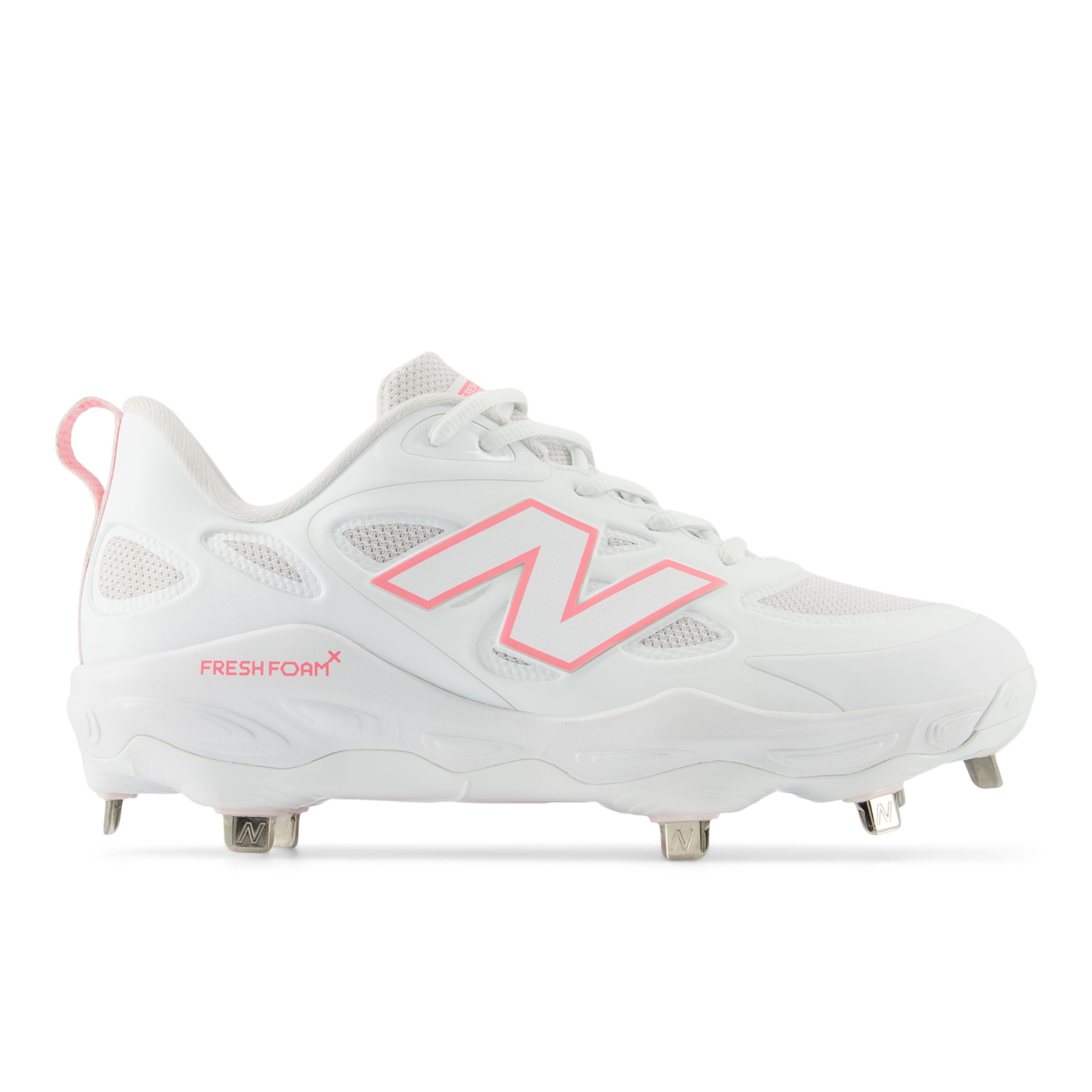 

New Balance Women's Fresh Foam X Velo v4 Metal White/Pink - White/Pink