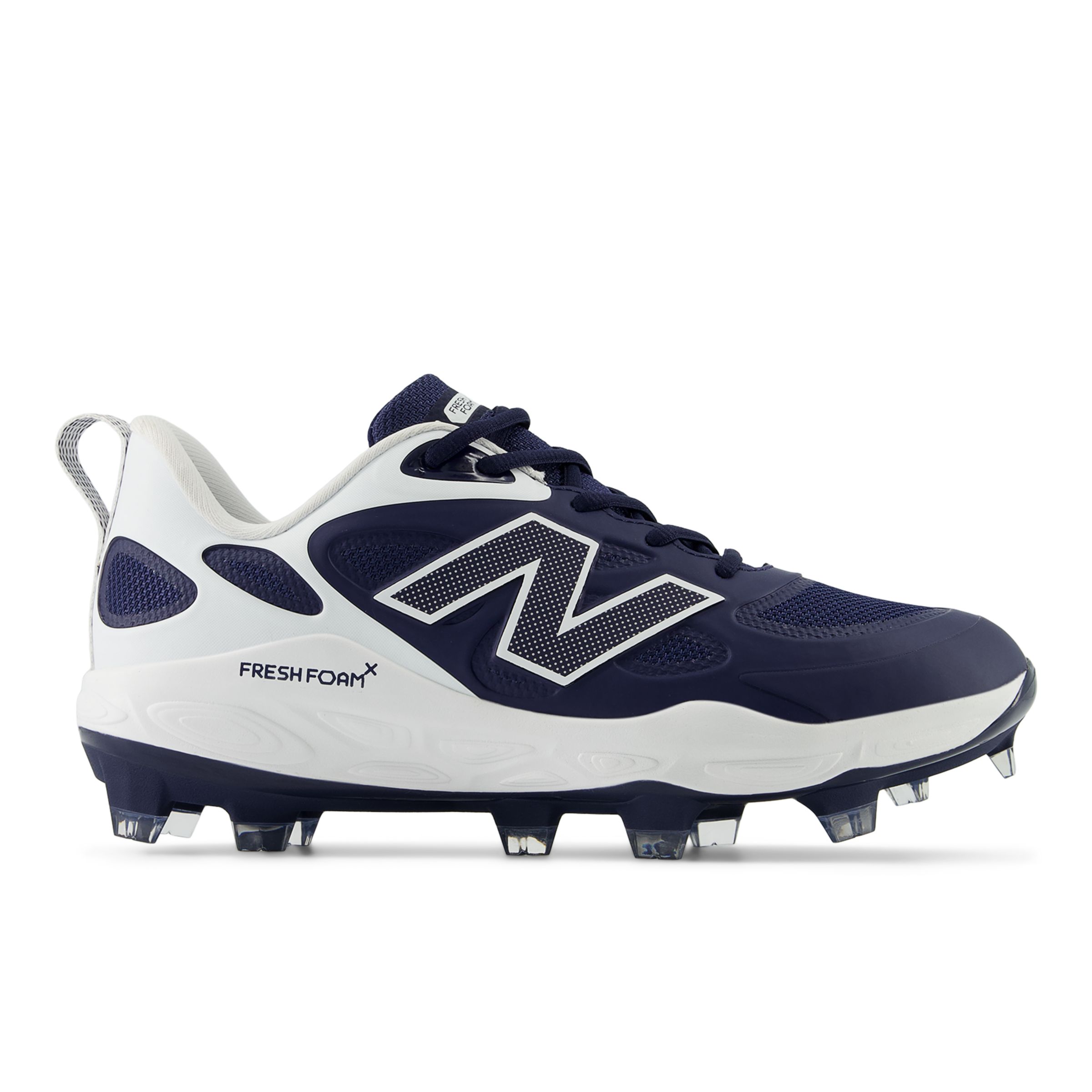 New Balance Women's Fresh Foam X Velo V4 Molded Softball Shoes In Blue/white