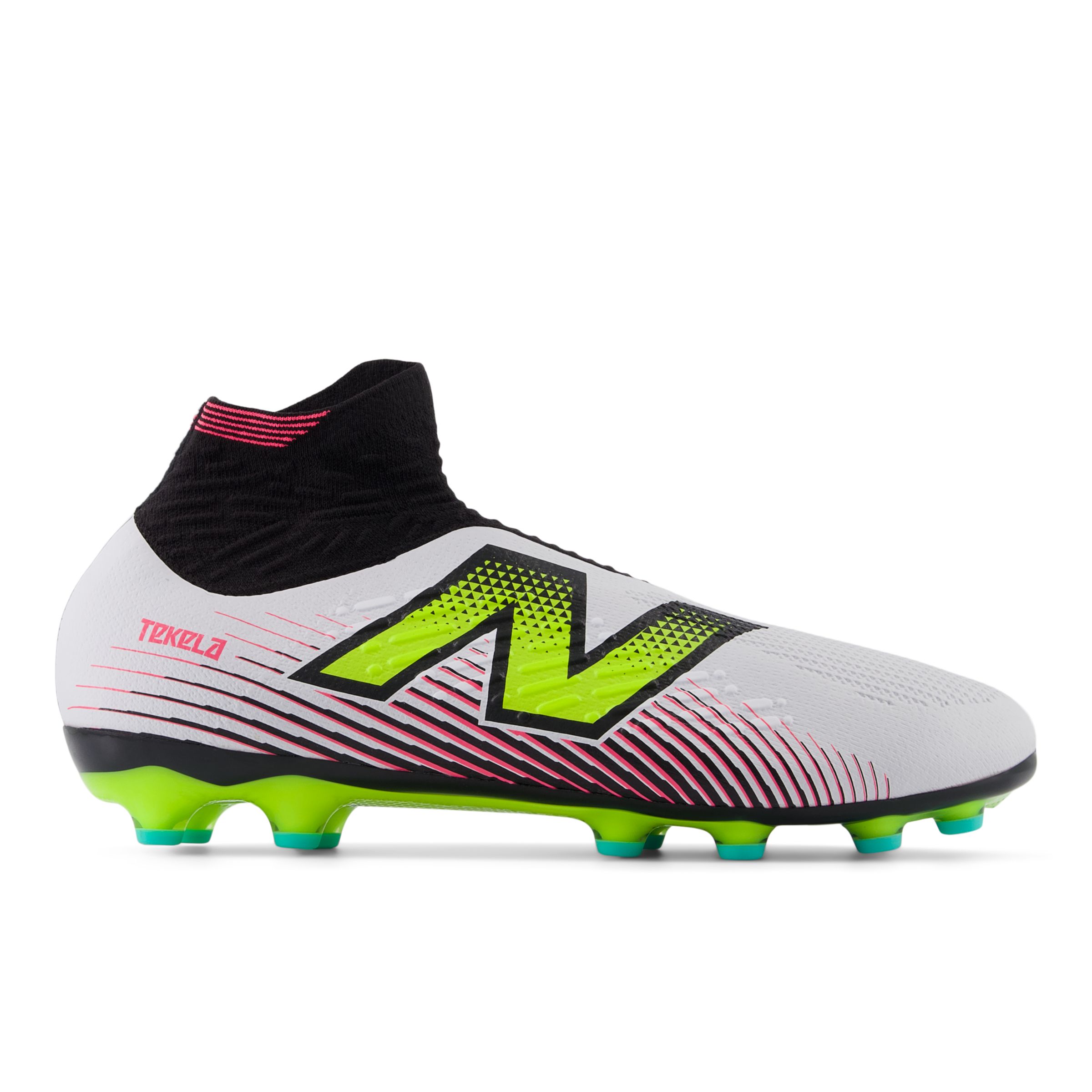 New Balance  Unisex TEKELA PRO AG V4+ i White/Yellow/Black/Pink Synthetic, Storlek 41.5