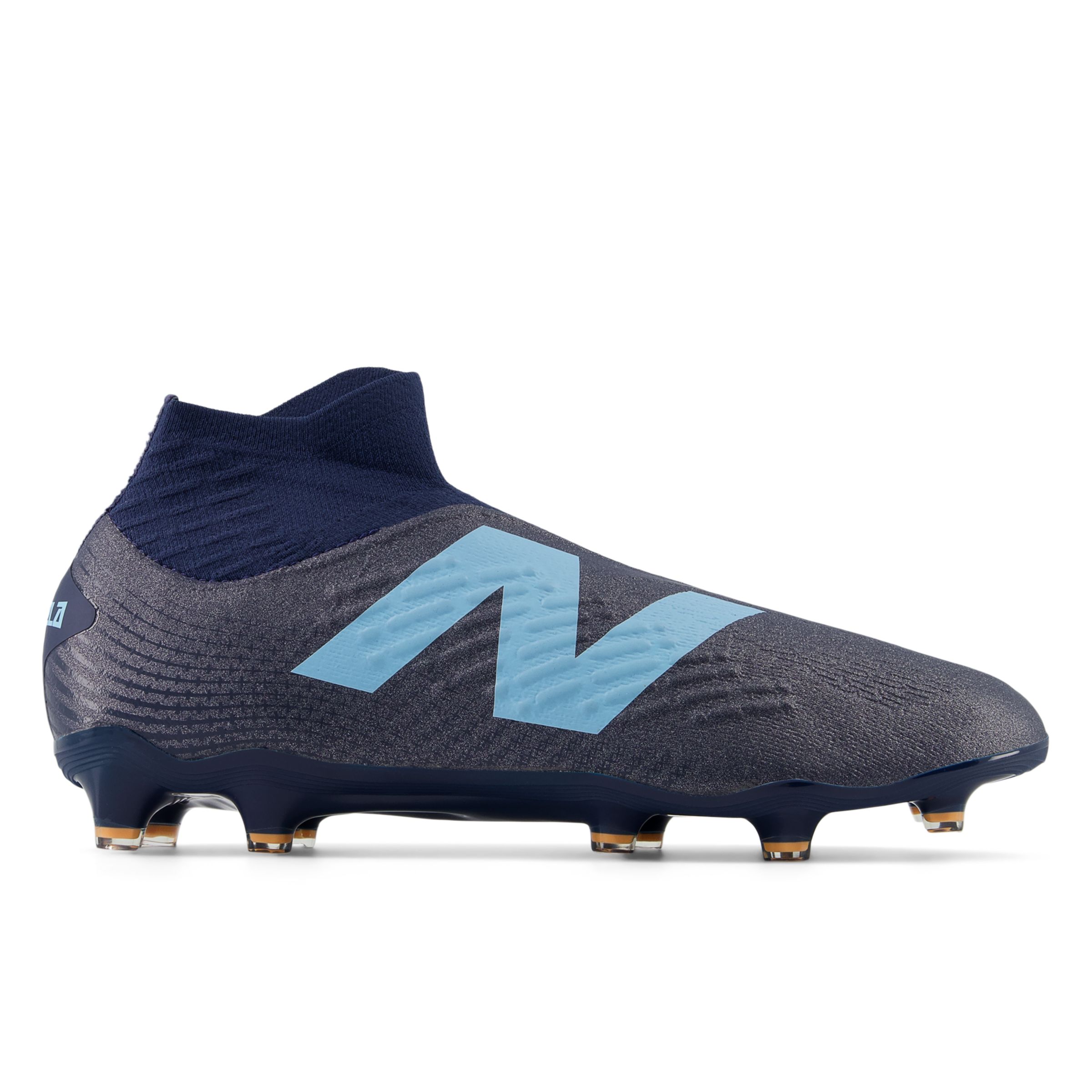 New Balance Unisex TEKELA MAGIA FG V4+ in Blue/Orange Synthetic, size 9