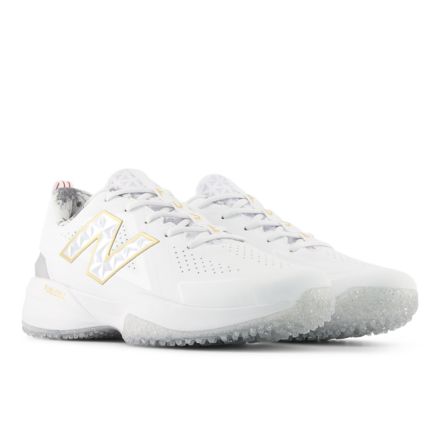 Fuse v5 Turf Ring Season, White with Metallic Gold with Metallic Silver, STFUSEE5