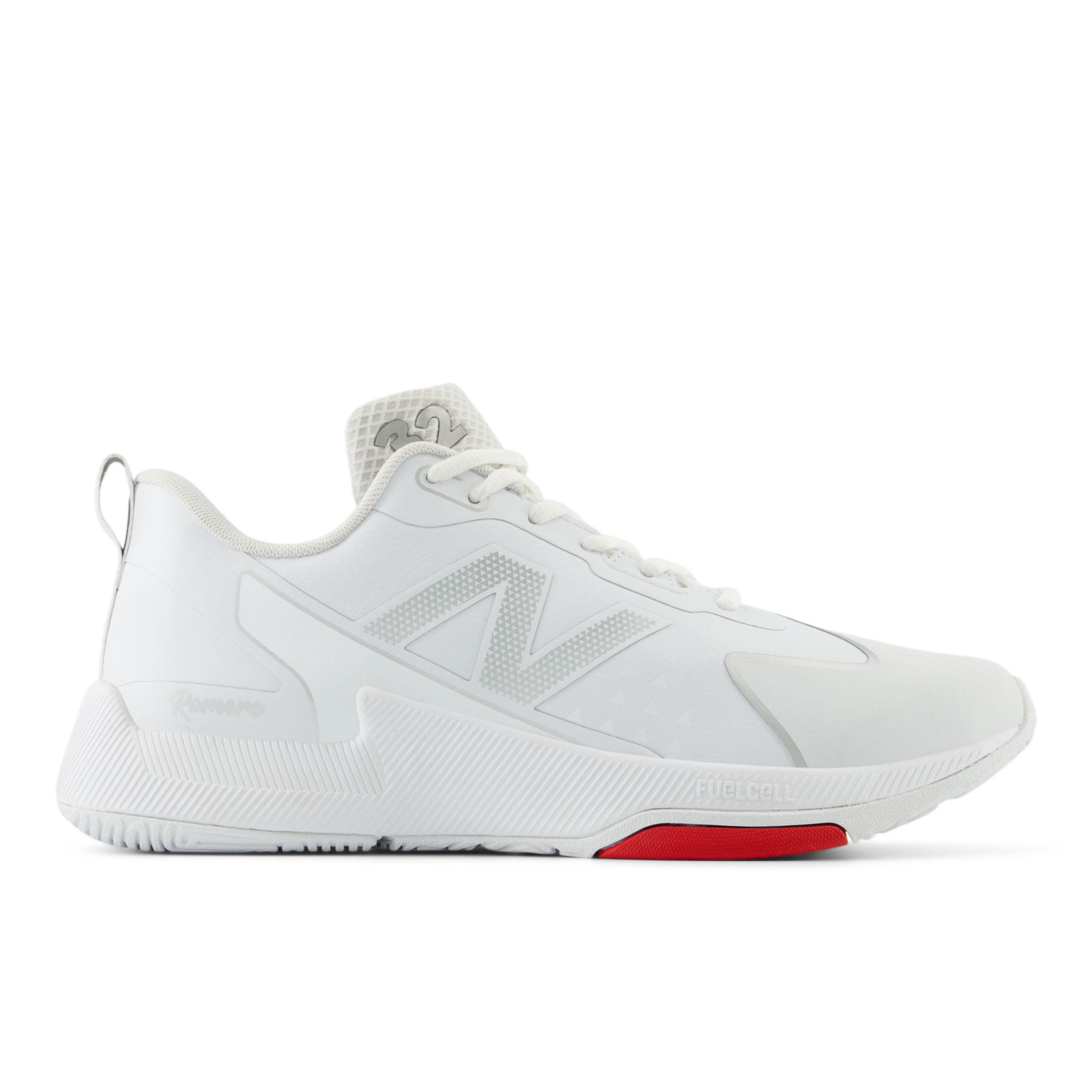 뉴발란스 New Balance FuelCell Romero Duo Trainer,White with Silver Metallic