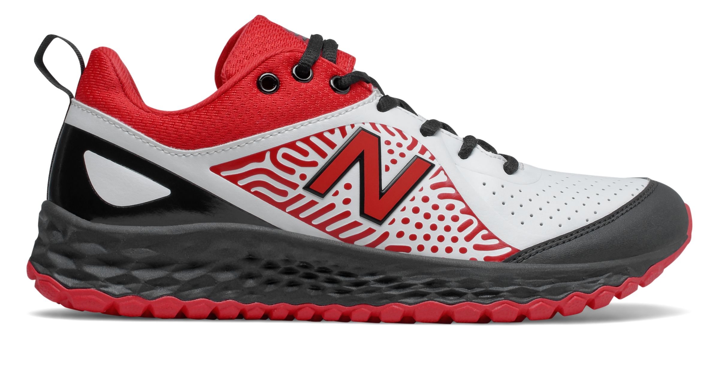 人気ショップ シューズ スニーカー レディース ニューバランス New White Red Shoes Softball Turf 2 Velo Foam Fresh Women S Balance ミドルカットスニーカー Sutevalle Org