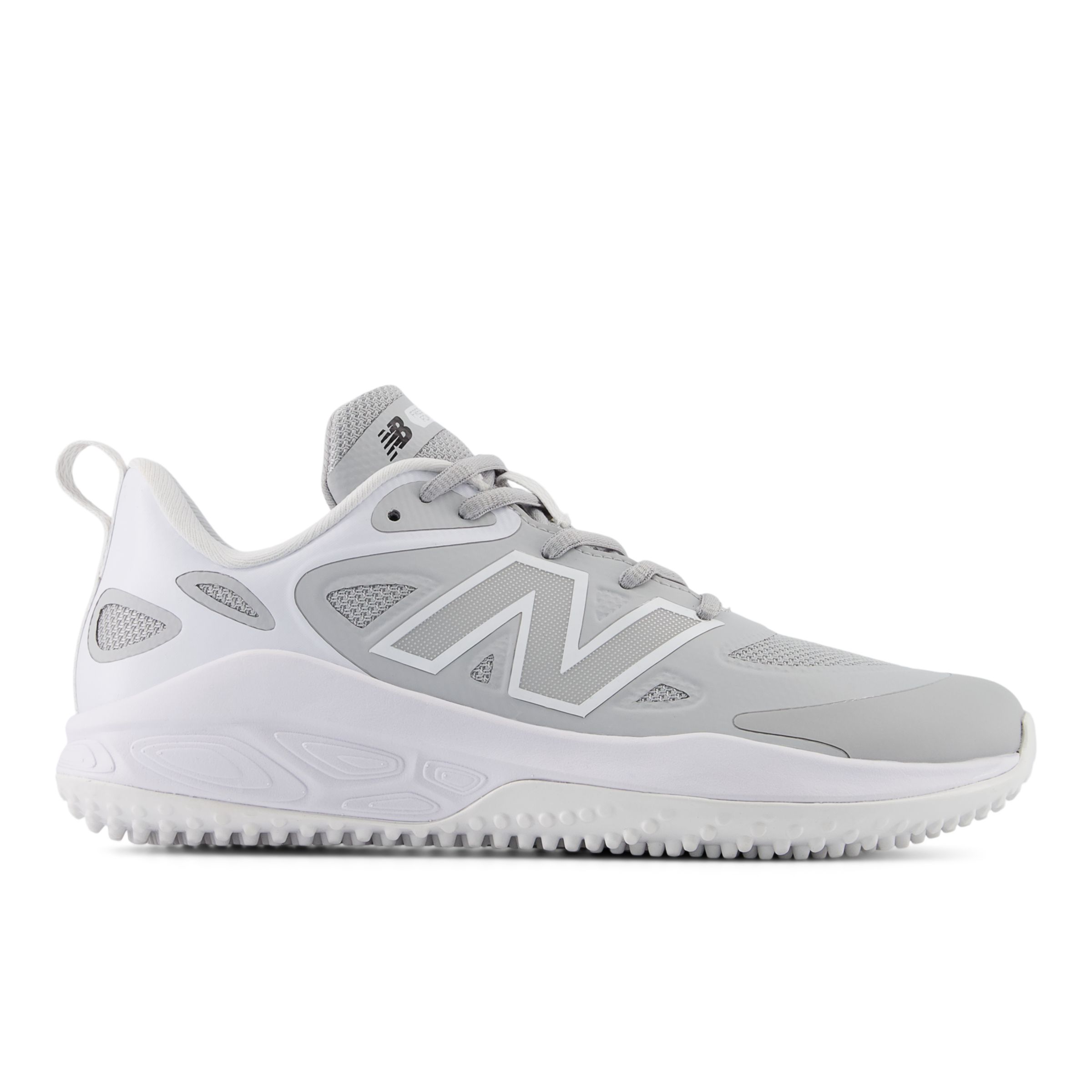 New Balance Women's Fresh Foam Velo V4 Turf-trainer Softball Shoes In Grey/white